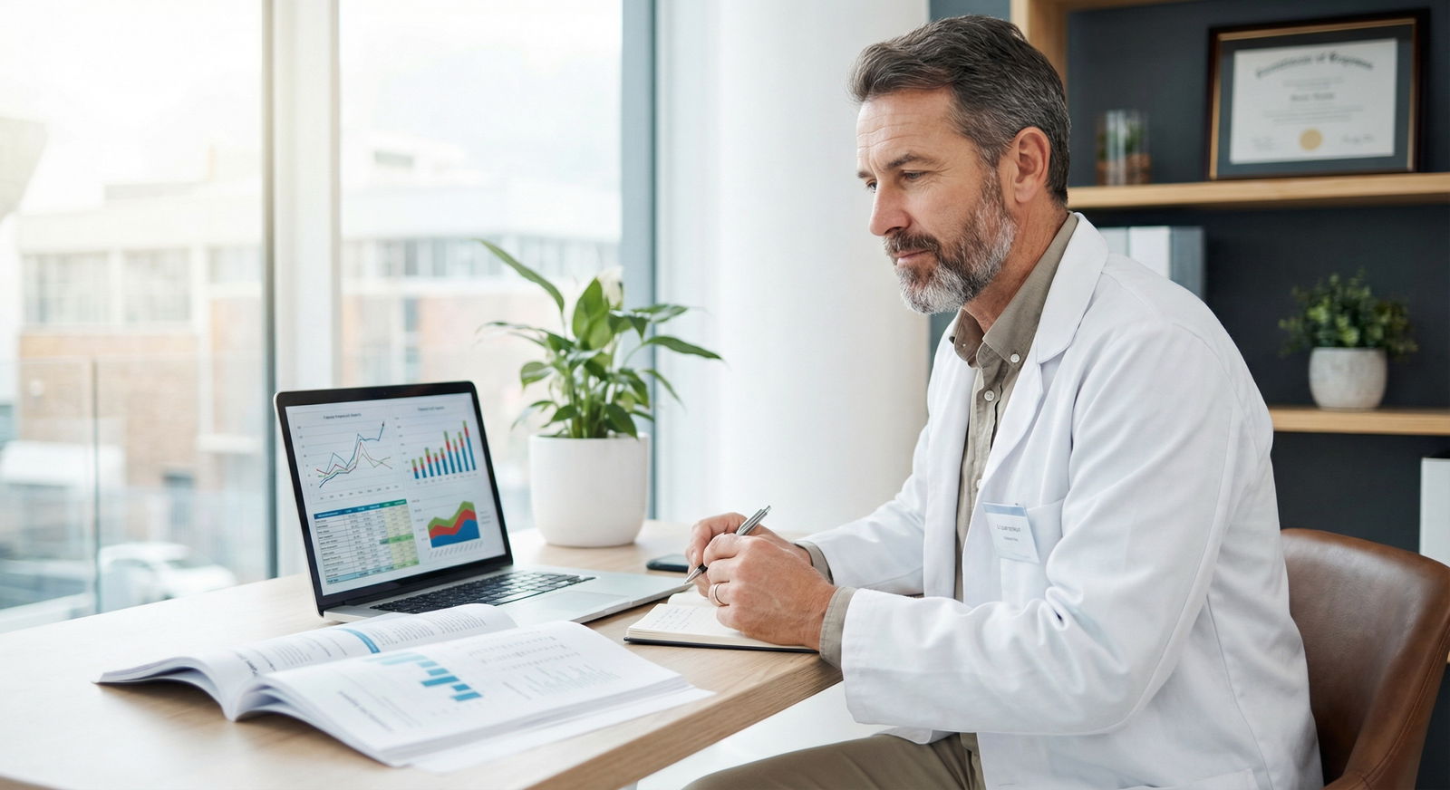 Doctor reviewing personal finance and investment plan - Investment Strategies for Avoiding Common Investment Mistakes: A Doct