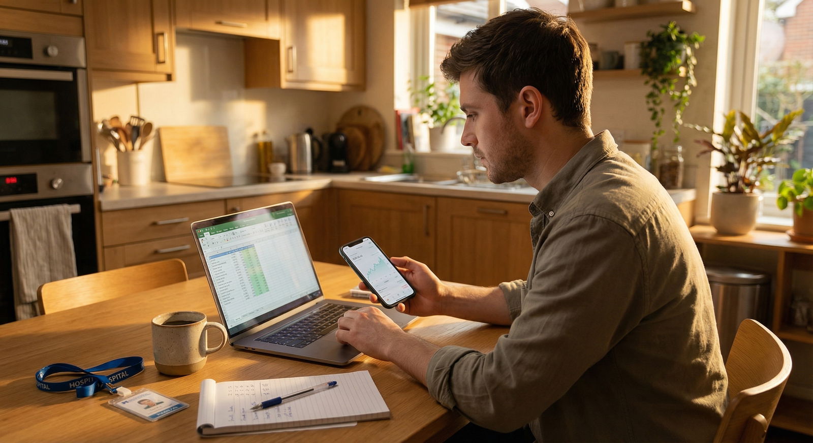 Doctor organizing personal finances and creating a budget - Financial Literacy for Master Financial Fitness: Investment Strat