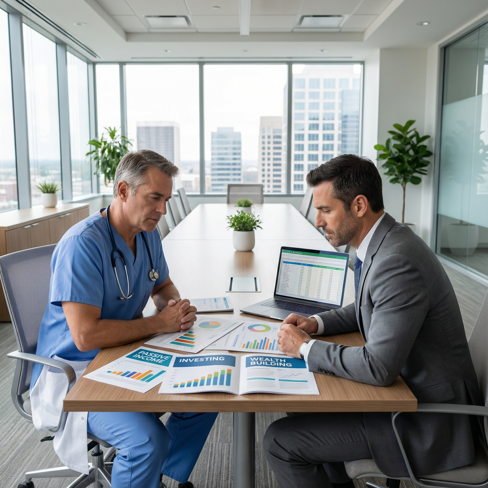 Financial planning session for a physician building passive income - Passive Income for Maximize Your Earnings: Essential Pas