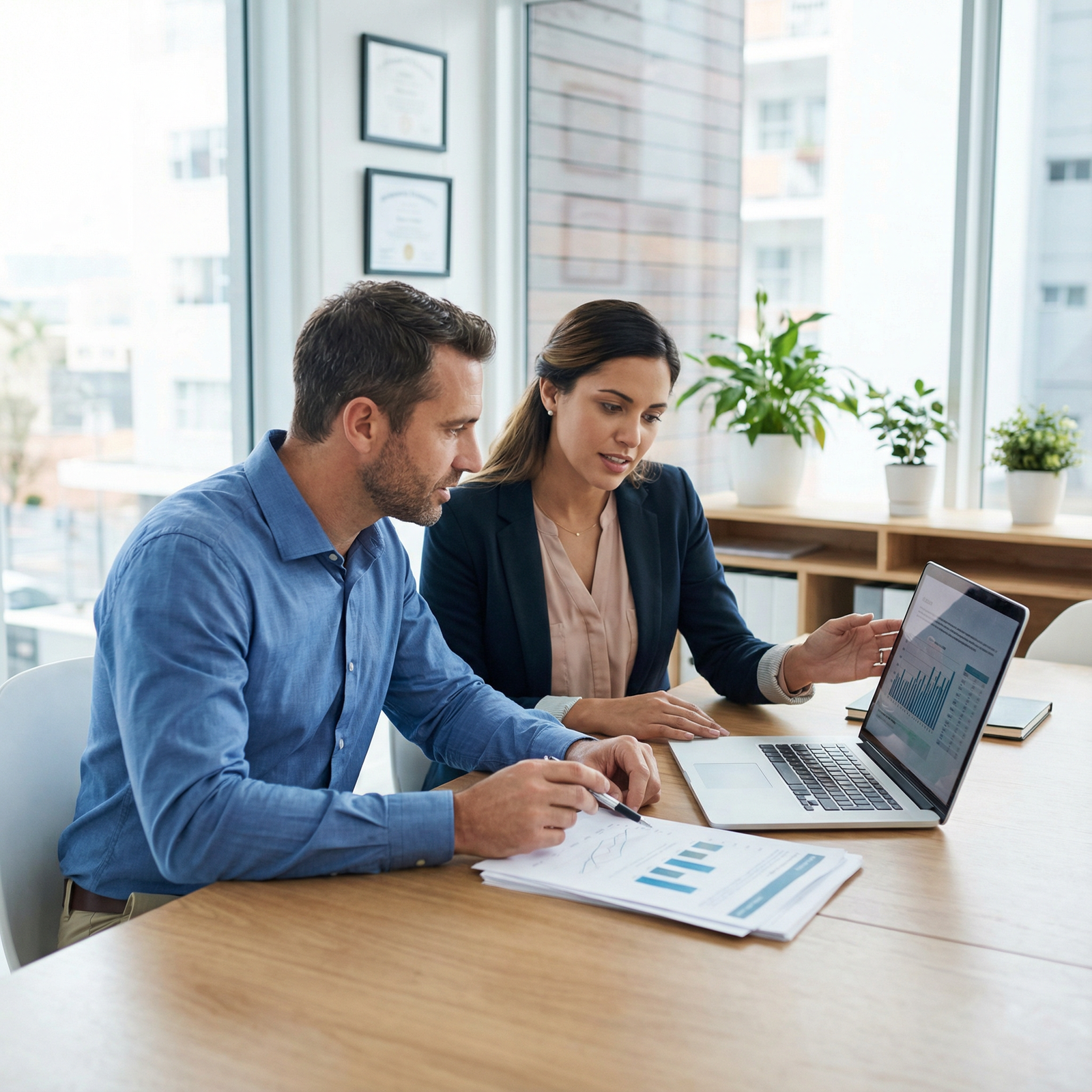 Physician discussing malpractice insurance options with an advisor - Malpractice Insurance for Essential Malpractice Insuranc