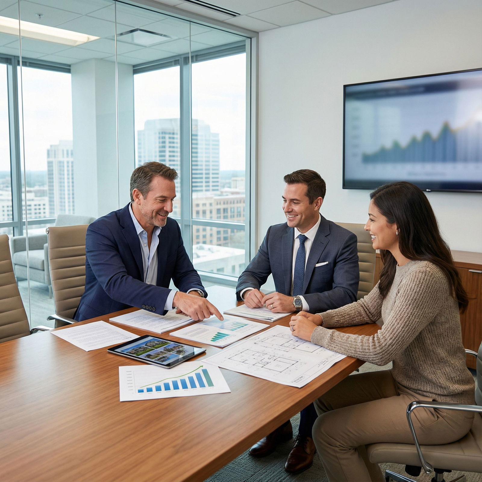 Physician meeting with a real estate advisor to review financial strategies - Commercial Real Estate for Unlocking Wealth: Ph