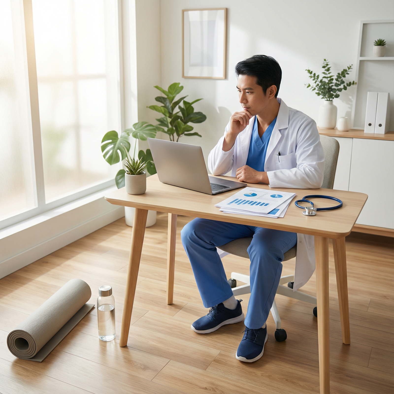 Physician balancing work, wellness, and financial planning - Physician Compensation for Unlocking the Future of Physician Com