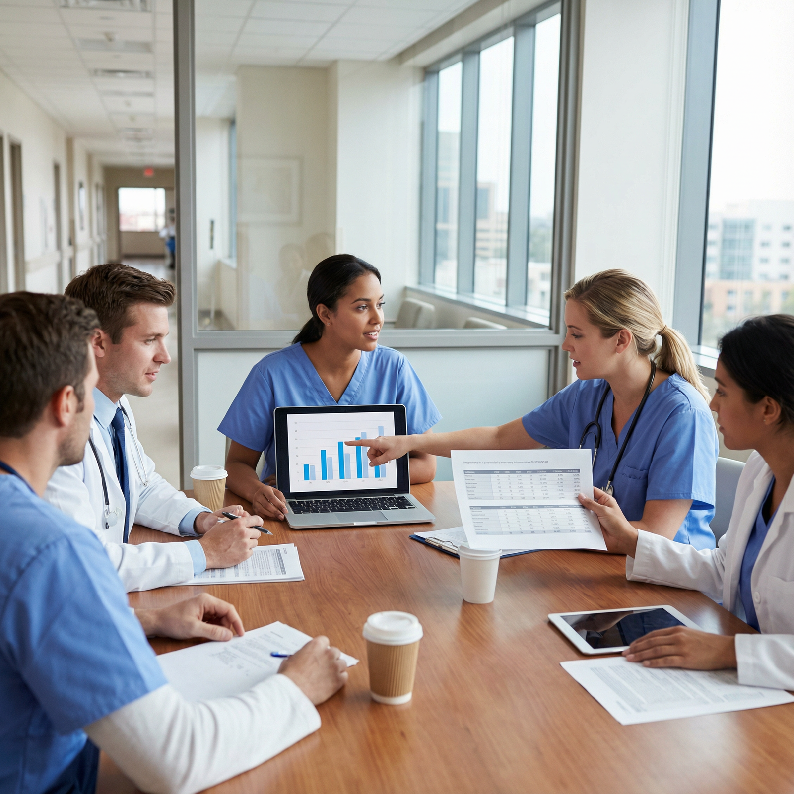 Medical residents discussing salary and career options Medical residents discussing salary and career options - Physician Salaries for Essential Insights Into Physician Salaries: K