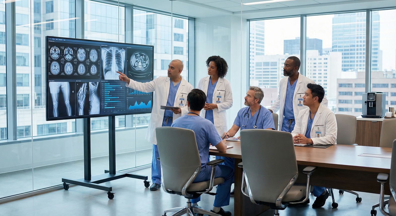 Surgeons and specialists discussing complex medical cases Surgeons and specialists discussing complex medical cases - Medical Specialties for Explore 2023's Top 10 Highest Paying Medi