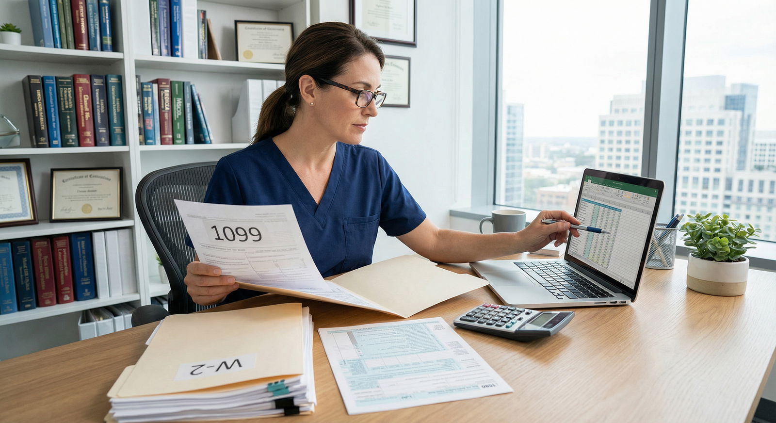 Physician comparing W-2 and 1099 income strategies - Tax Planning for Mastering Tax Strategies: Optimize Income for Physician