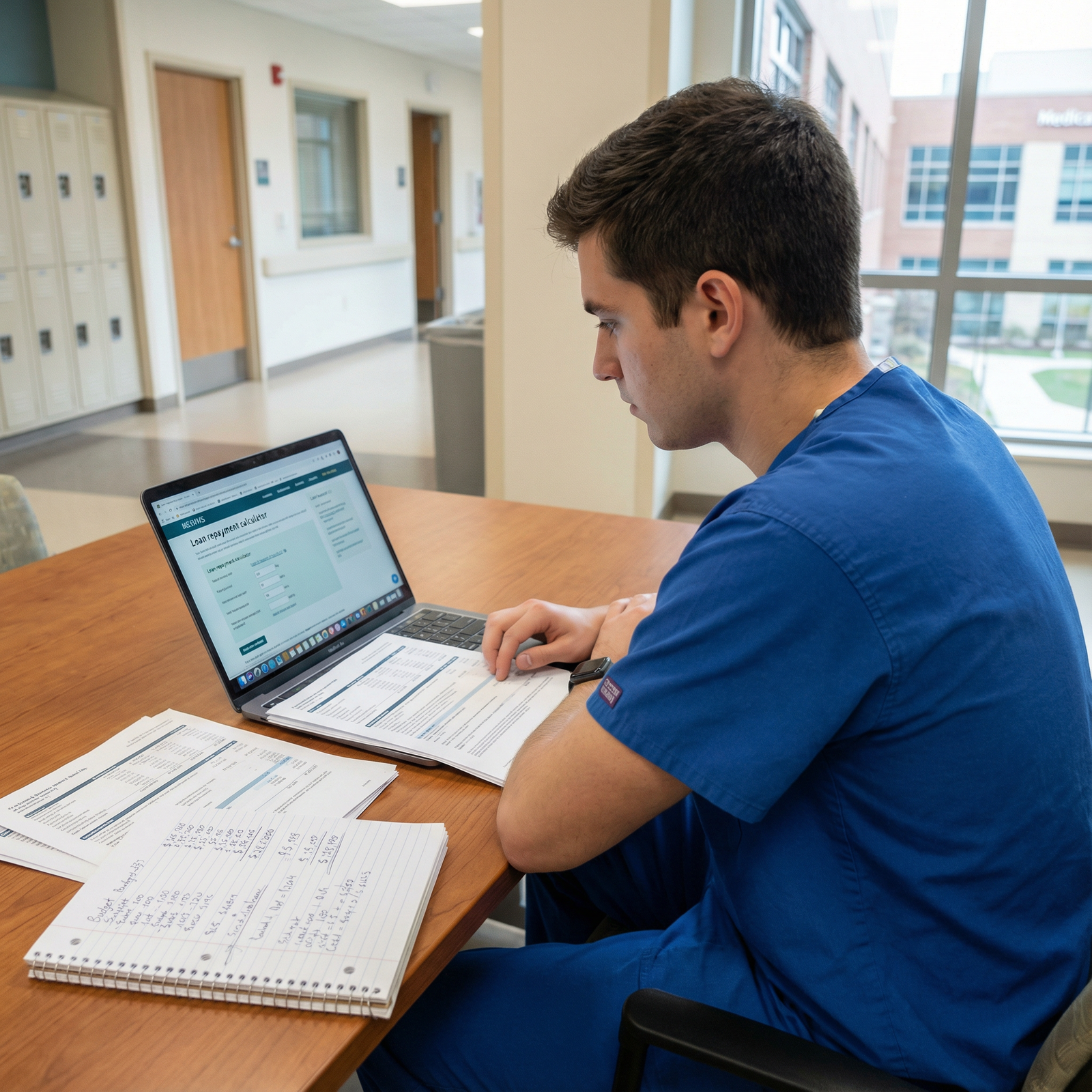 Resident physician reviewing student loan repayment options - financial literacy for Mastering Financial Literacy: Essential