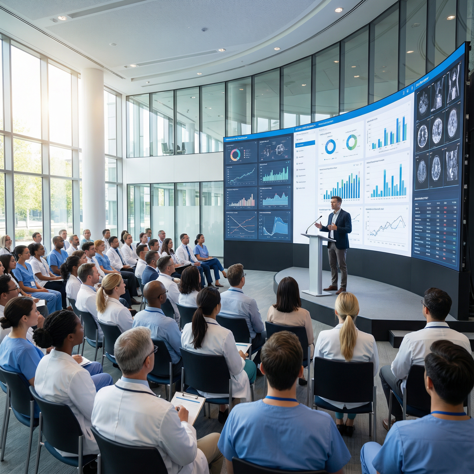 Physicians participating in a continuing medical education conference - Continuing Medical Education for Mastering CME Requir