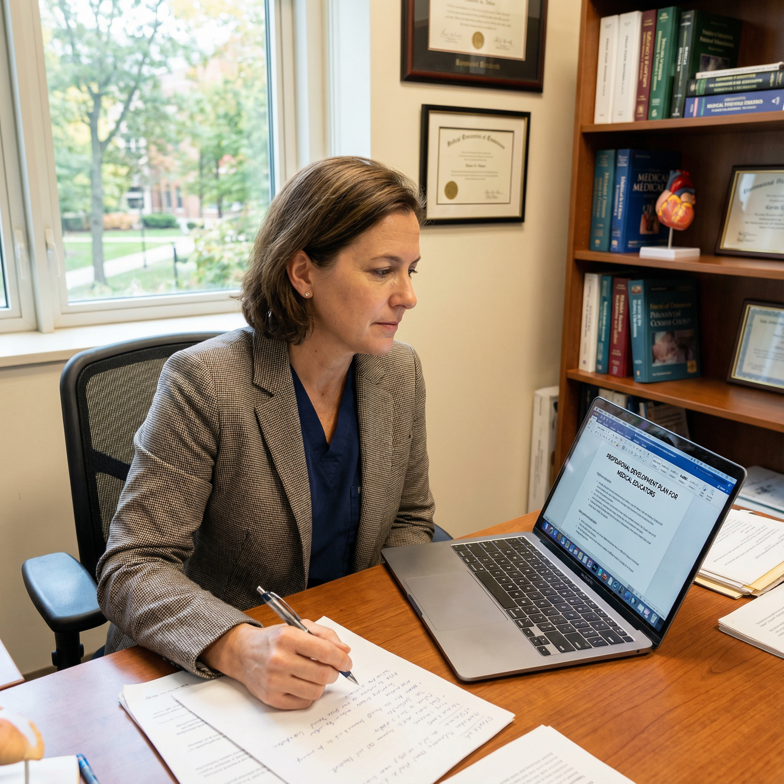 Medical educator reflecting on professional development goals - Medical Education for Elevate Your Medical Teaching Career: M