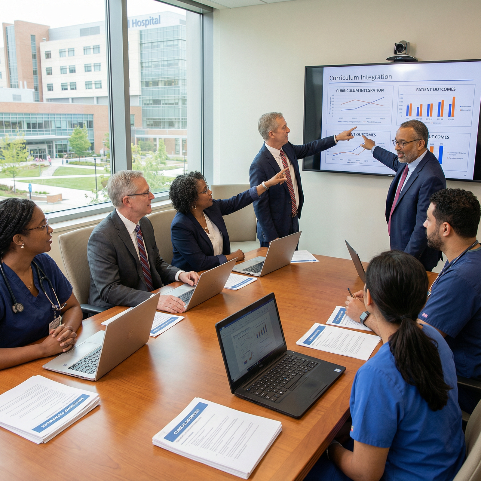 Medical education team collaborating on curriculum and policy - Medical Education for How Medical Education Professors Shape