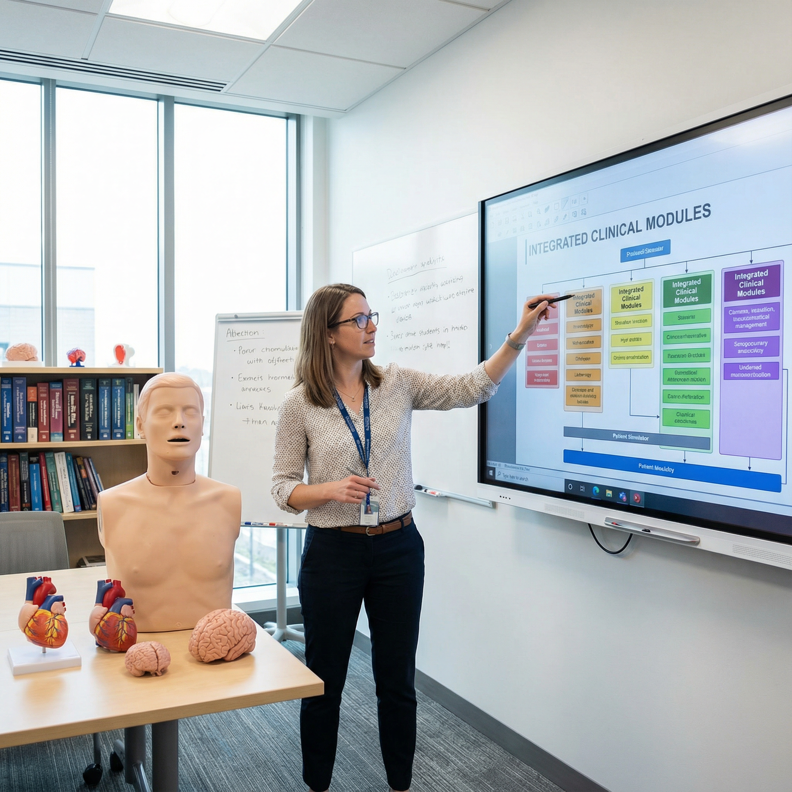 Medical educator designing curriculum using digital tools and simulation resources - Medical Education for The Vital Role of