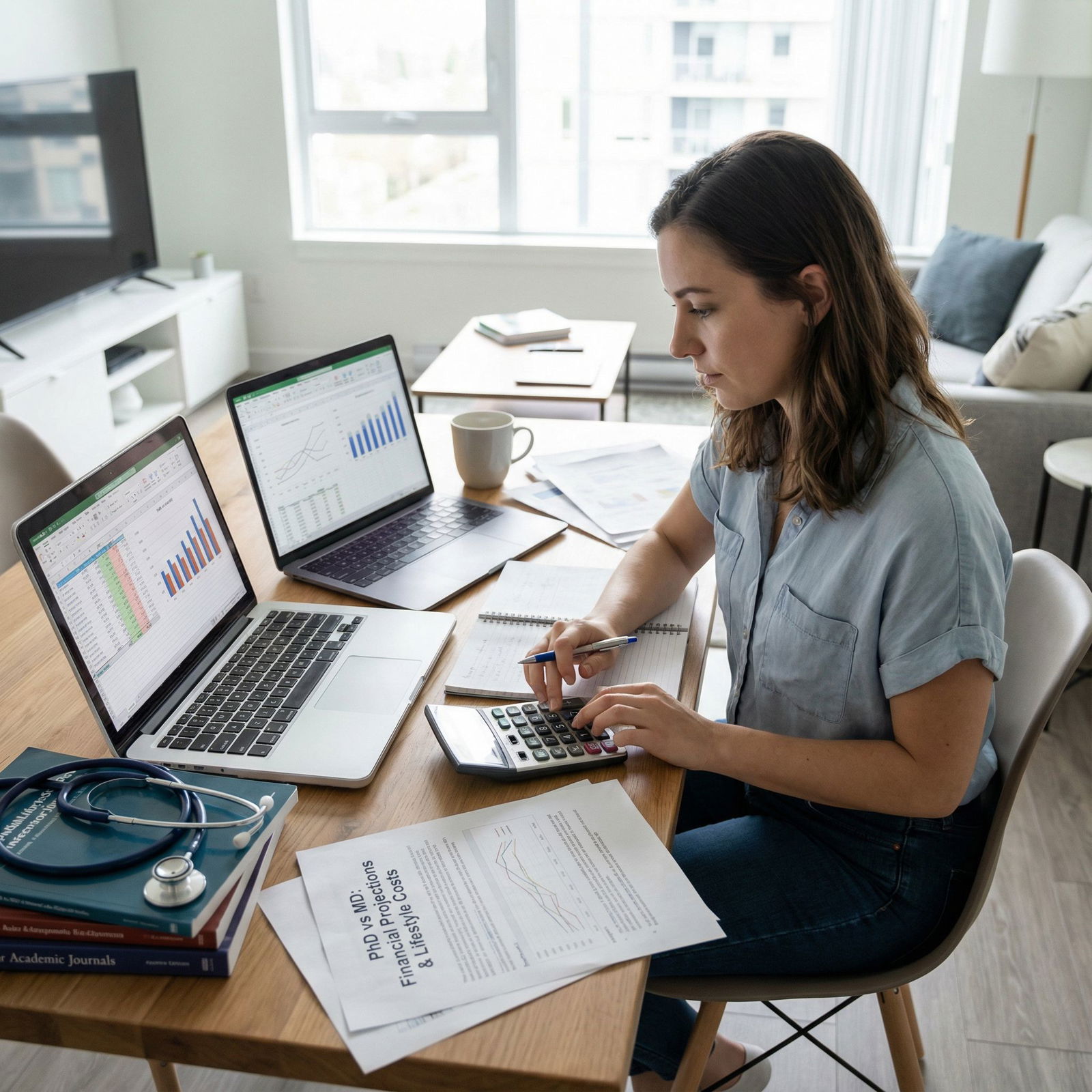 Student evaluating PhD vs MD long-term financial impact Student evaluating PhD vs MD long-term financial impact - PhD for PhD vs MD: Financial Insights for Future Medical Profession