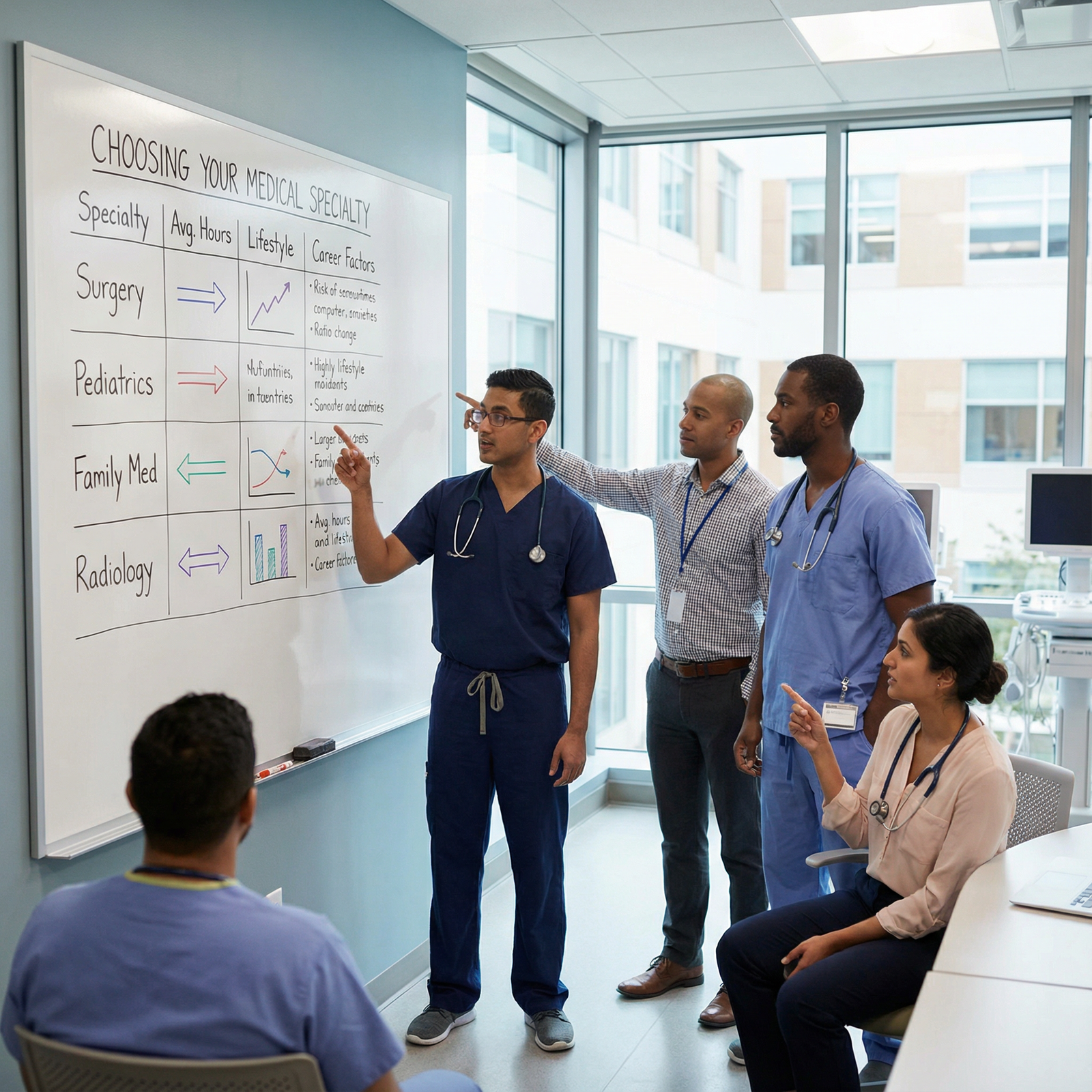 Comparison of different medical specialties and lifestyles - Medical Specialty for Choosing Your Medical Specialty: Balancing