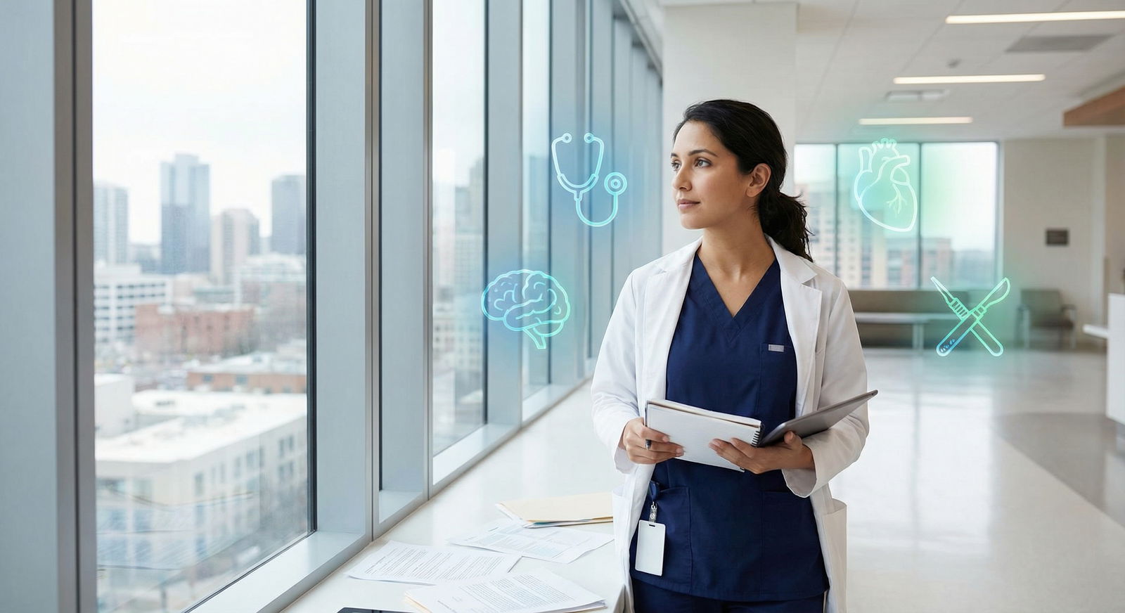 Medical student reflecting on specialty choices - Medical Specialties for Unlocking Healthcare Careers: Top Medical Specialti