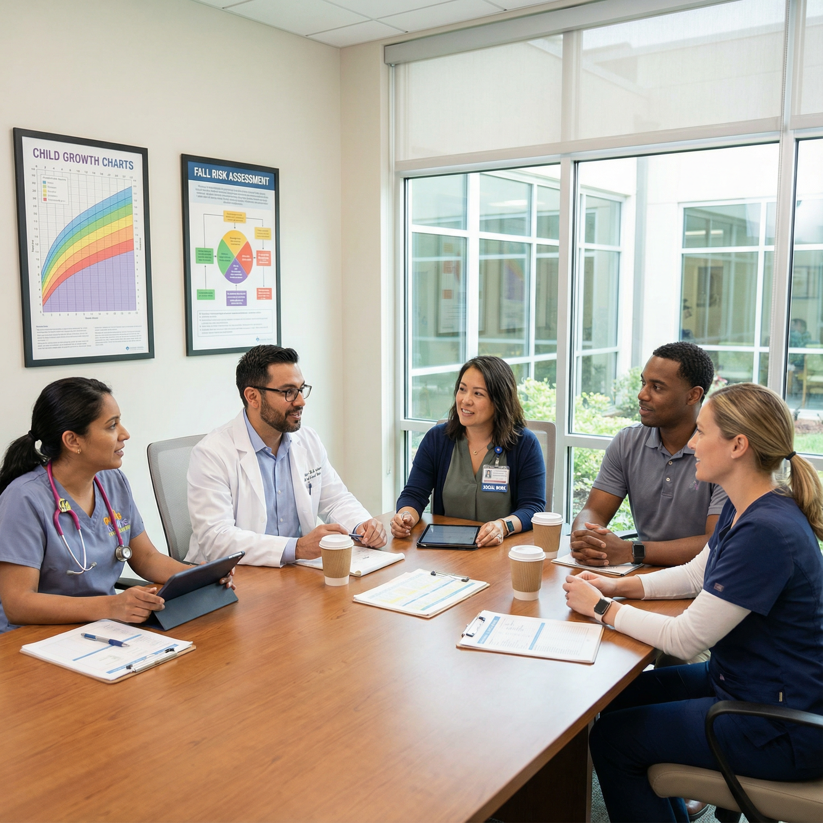 Clinical team caring for pediatric and geriatric patients - pediatrics for Pediatrics vs Geriatrics: Choosing Your Medical Sp