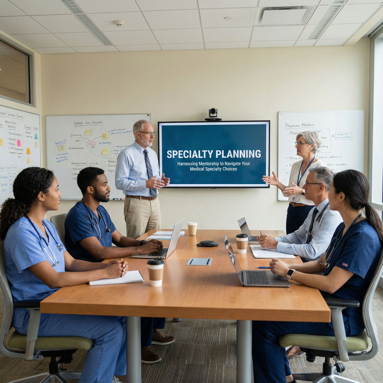 Group mentorship and career planning session for medical students - Mentorship for Harnessing Mentorship to Navigate Your Med