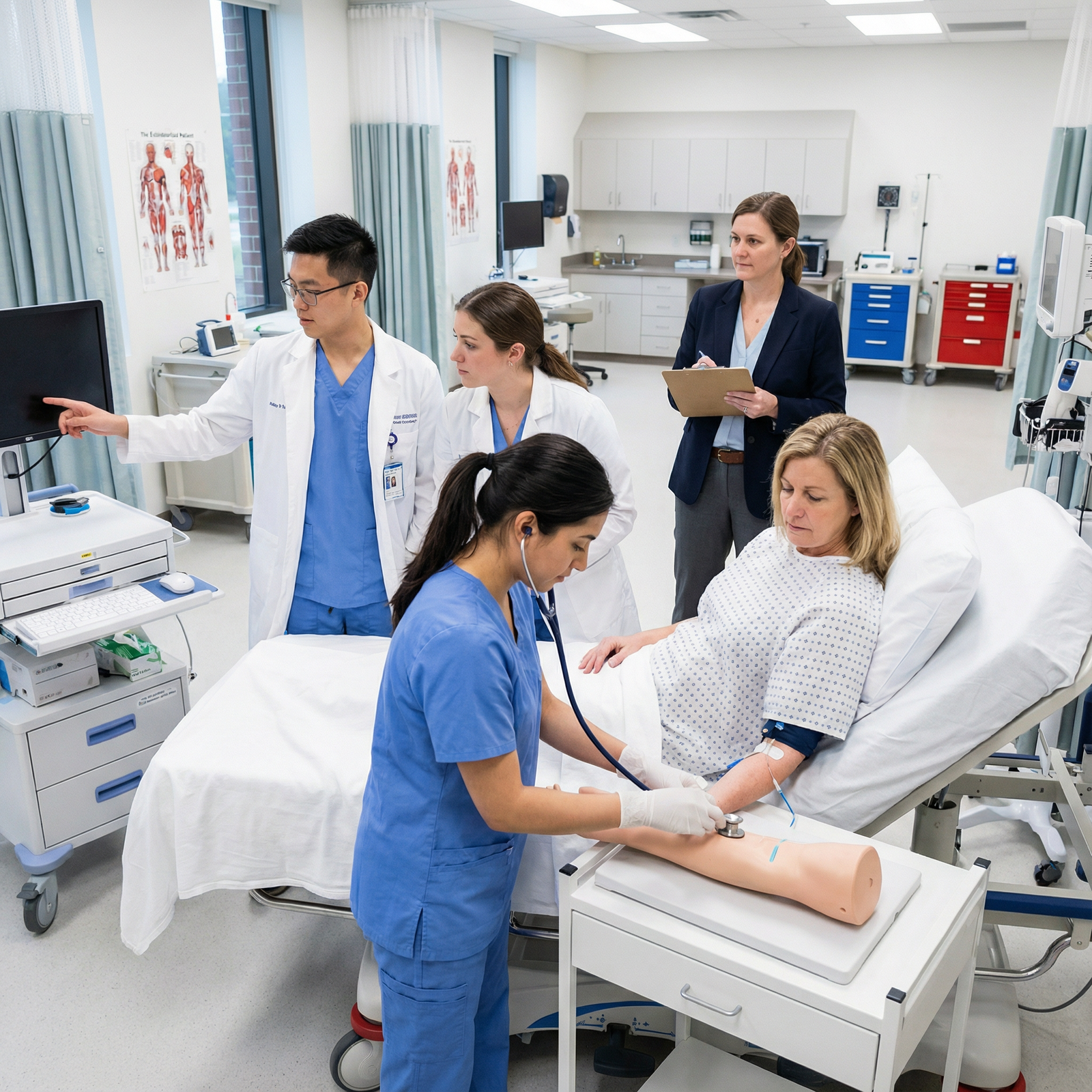 Medical students collaborating in a clinical skills elective - Medical Education for Mastering Electives: Tailor Your Medical