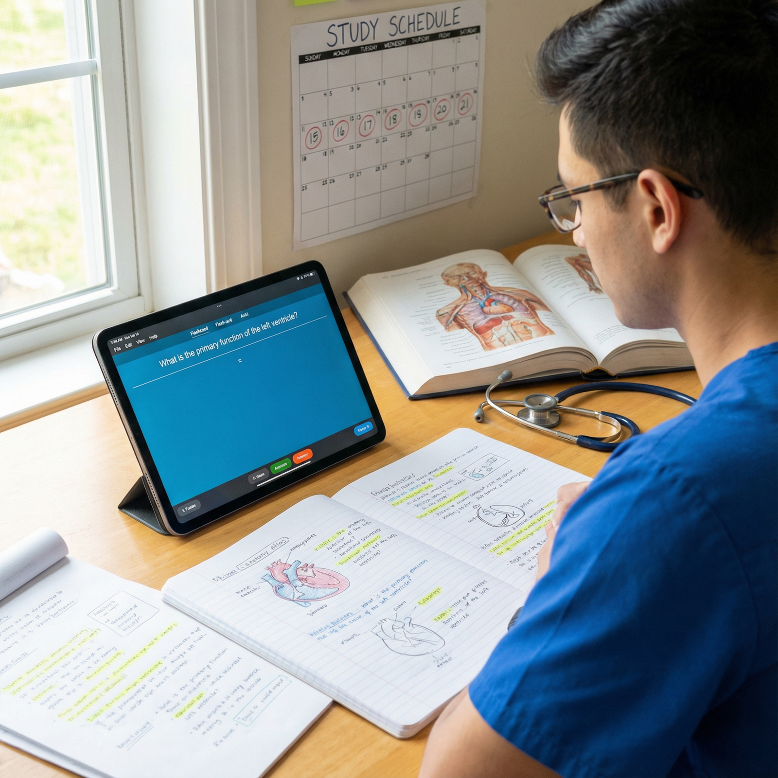 Medical student reviewing notes with spaced repetition and flashcards - Note-Taking Strategies for Master Note-Taking Strateg