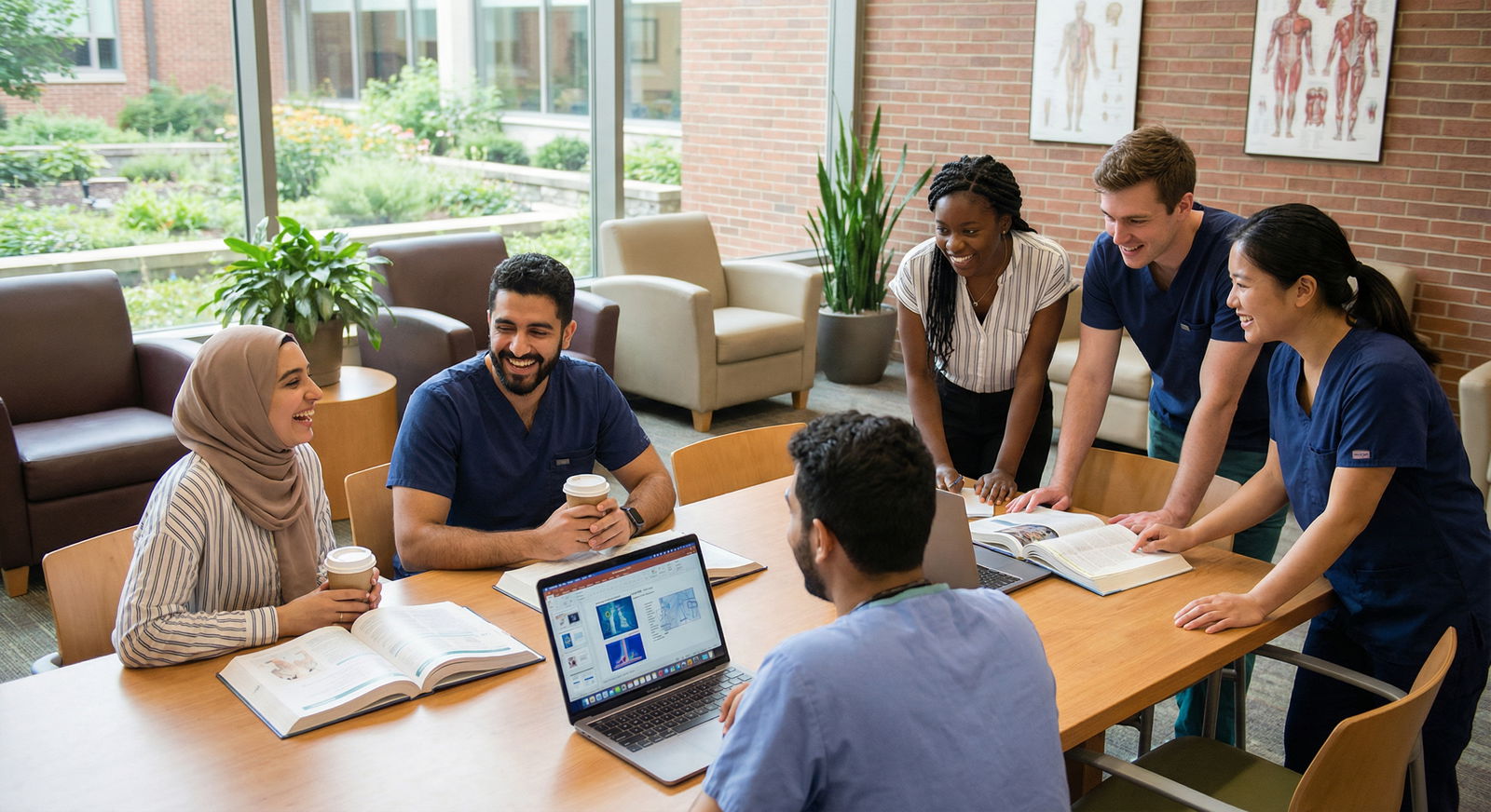 Medical students supporting each other in study and life Medical students supporting each other in study and life - Medical School for Mastering Medical School: Your Guide to Work-Li