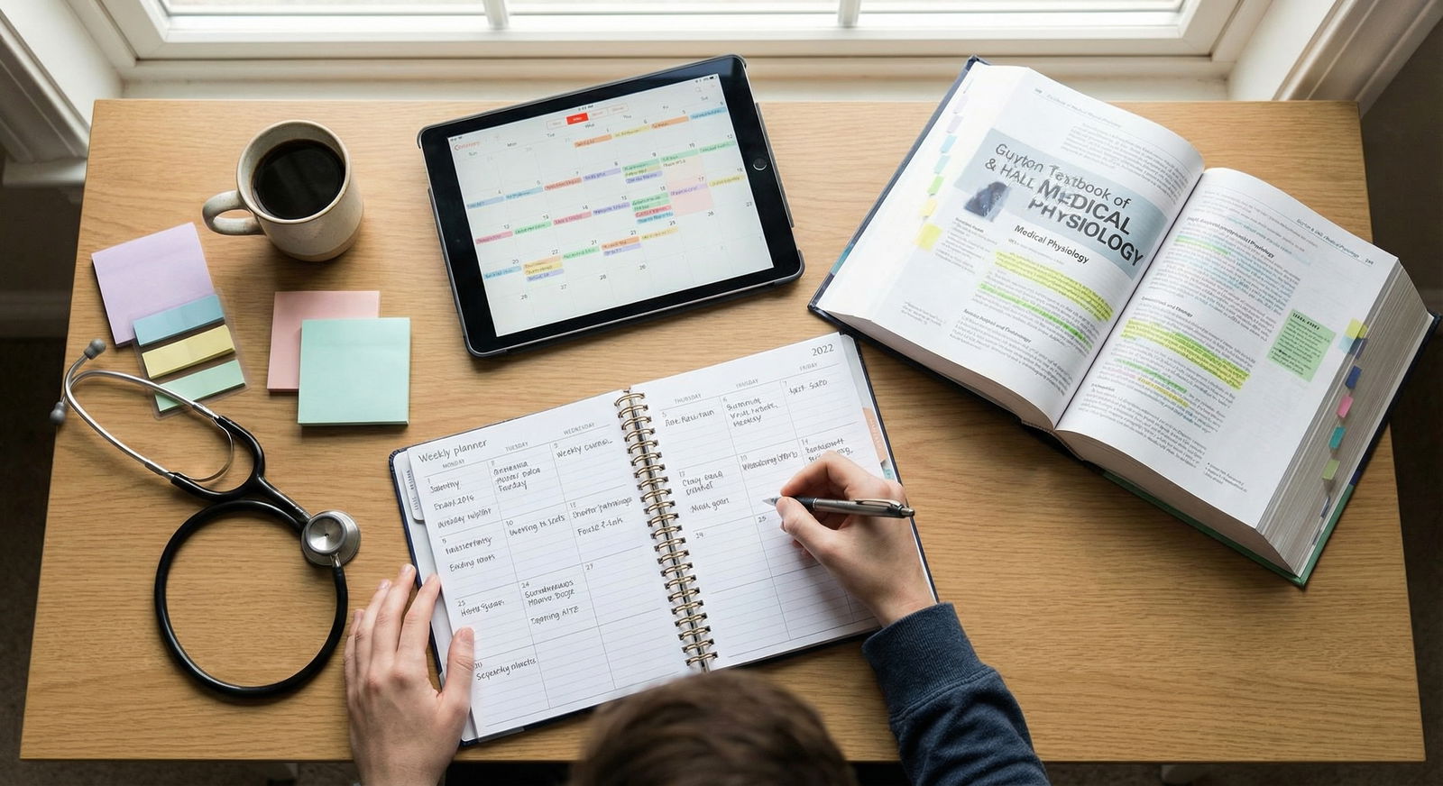 Medical student planning their study schedule - Medical School for Essential Motivation Strategies for Thriving in Medical Sc