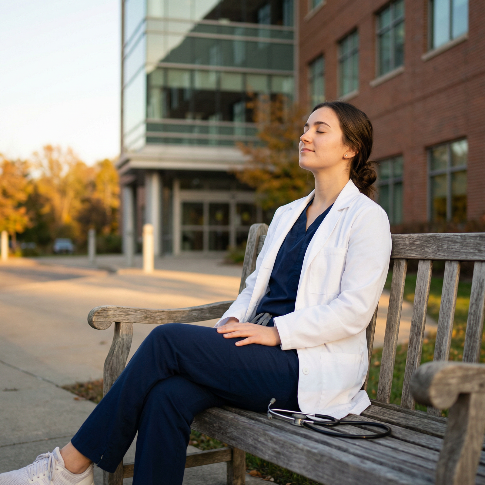 Medical student practicing mindfulness and self-care - Mental Health for Mastering Med School: Essential Strategies for Acade