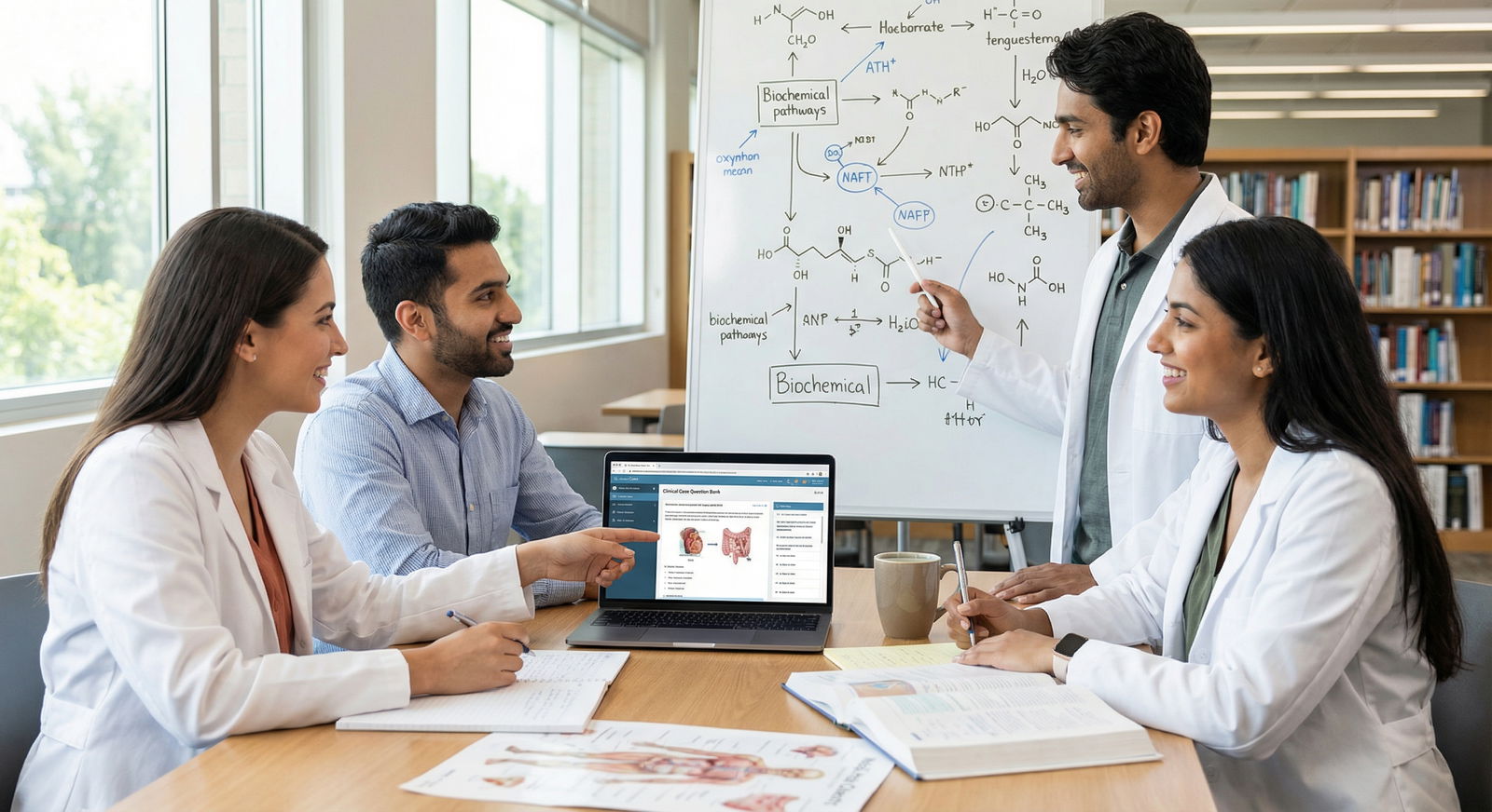Students using collaborative active learning for USMLE Step 1 preparation Students using collaborative active learning for USMLE Step 1 preparation - USMLE Step 1 for Mastering USMLE Step 1: Effectiv