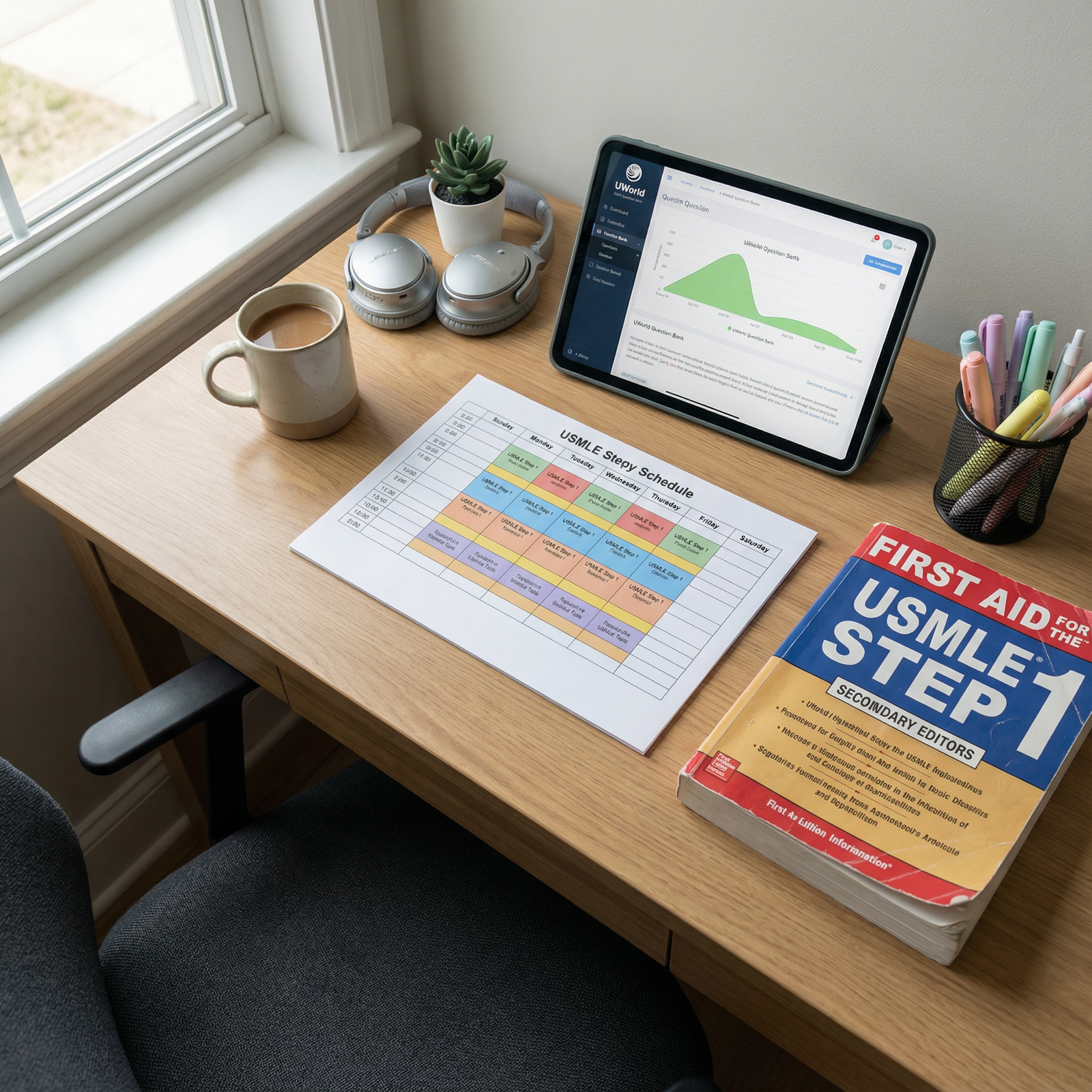 Organized Step 1 study materials and schedule Organized Step 1 study materials and schedule - USMLE Step 1 for Master Your Study Schedule for USMLE Step 1: A Comprehensive