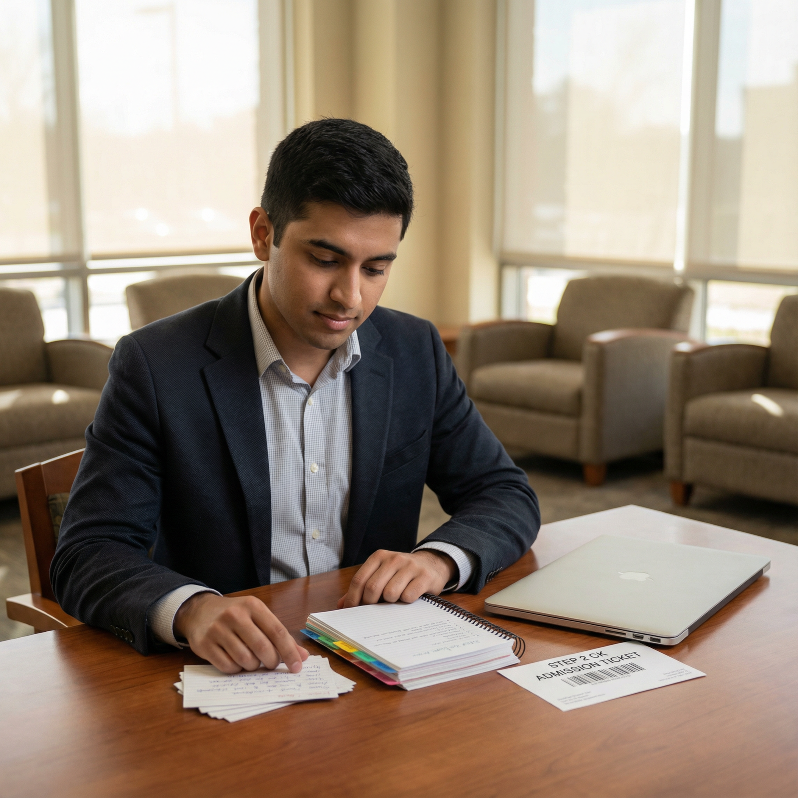 Medical student reviewing Step 2 CK notes before exam day - Step 2 CK for Unlocking Step 2 CK Success: Effective Study Strate