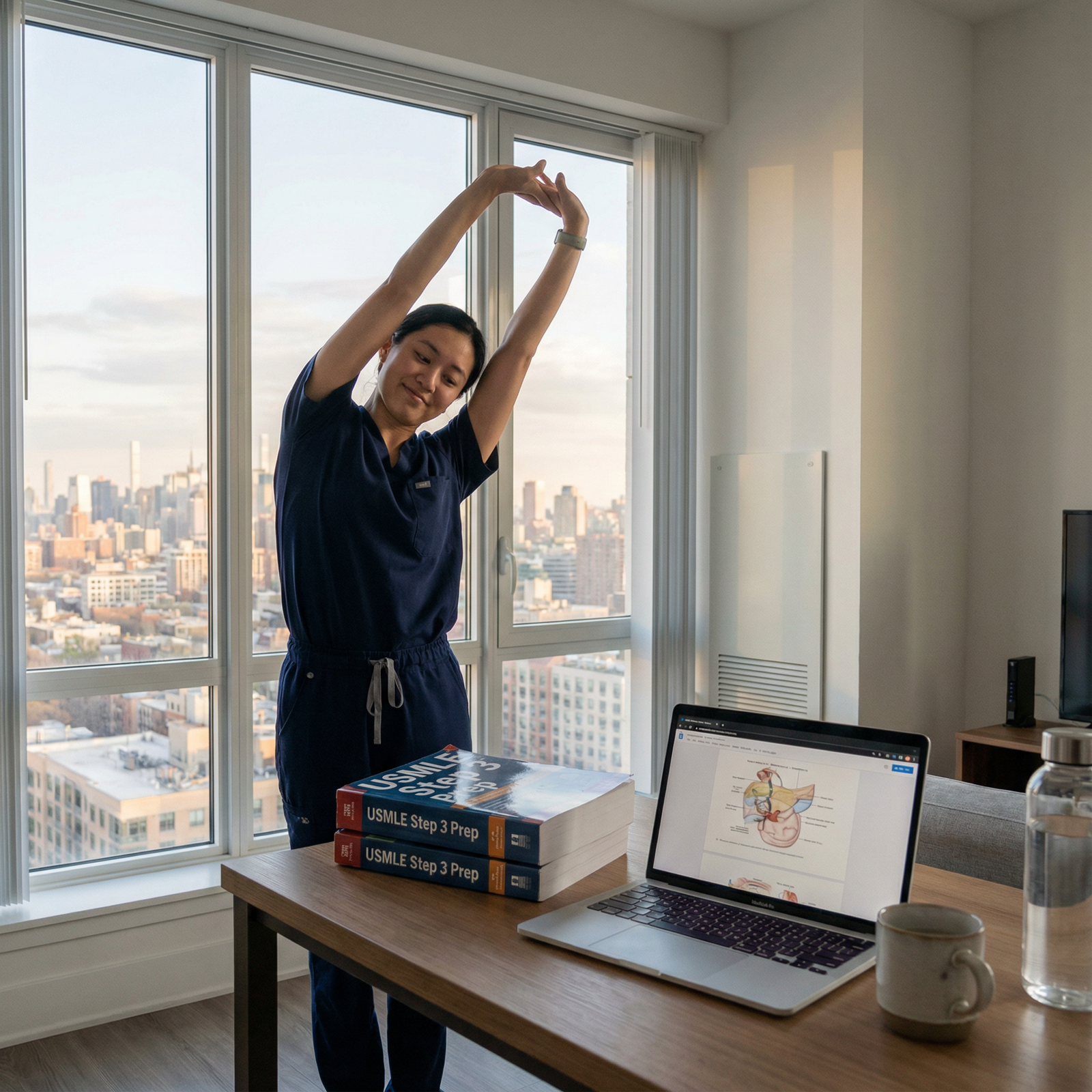 Balanced study and wellness routine for a medical resident - USMLE Step 3 for Mastering USMLE Step 3: Avoid Common Study Pitf