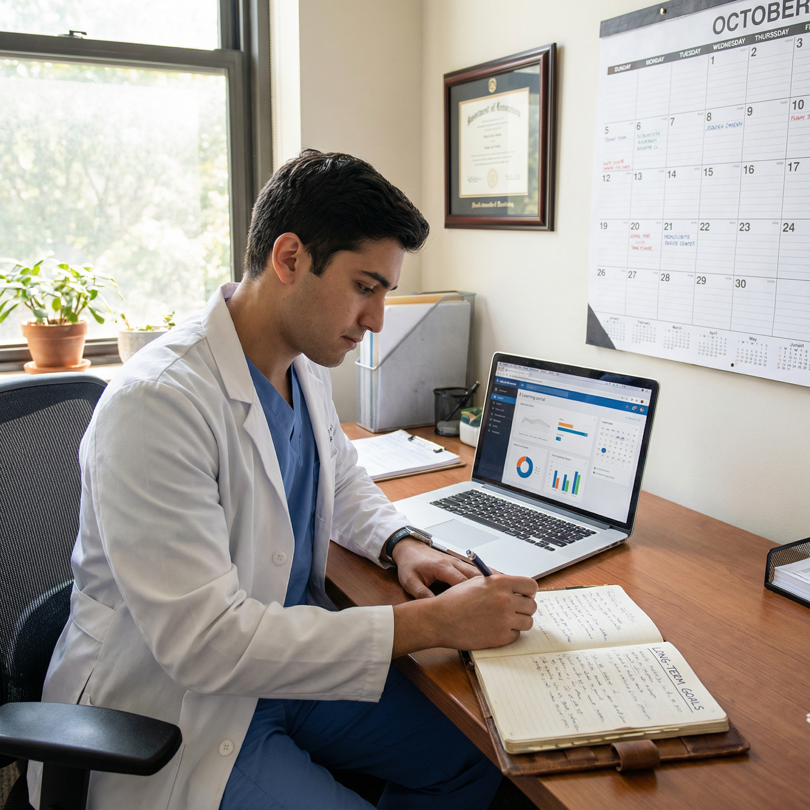 Resident planning long-term medical education goals - USMLE Step 3 for Mastering Your Post-USMLE Step 3 Review: Study Strateg