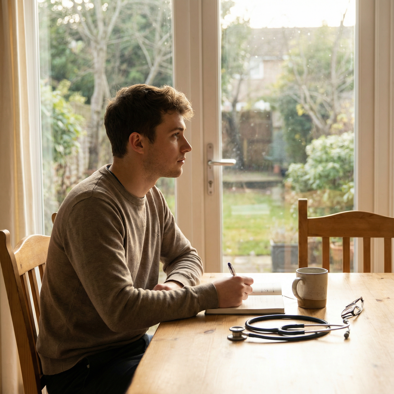 Medical student reflecting and planning for resilience Medical student reflecting and planning for resilience - Medical School for Mastering Emotional Resilience in Your First Year