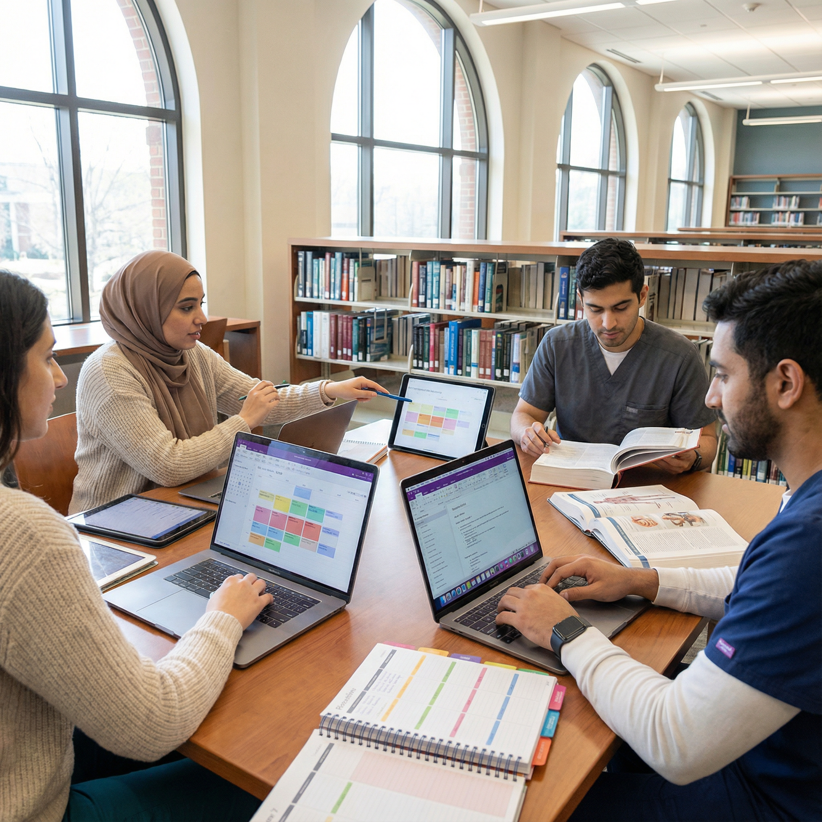 Medical student using calendar and digital tools for time management - Time Management for Essential Time Management Tips for