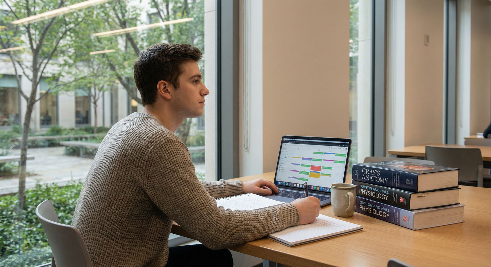 Medical student reflecting on study schedule and progress - Time Management for Essential Time Management Tips for First-Year