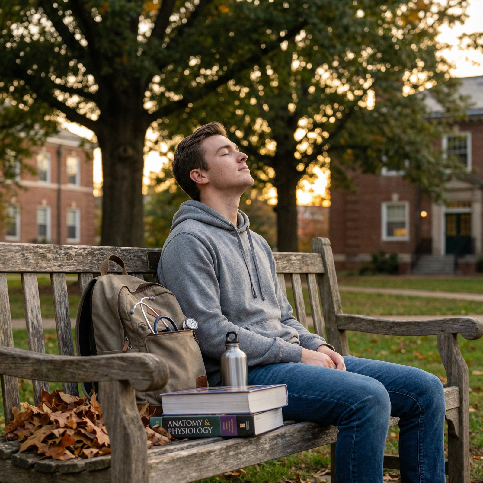Medical student taking a study break for wellness - Medical School for Essential Support Systems for Med Students: Thriving i
