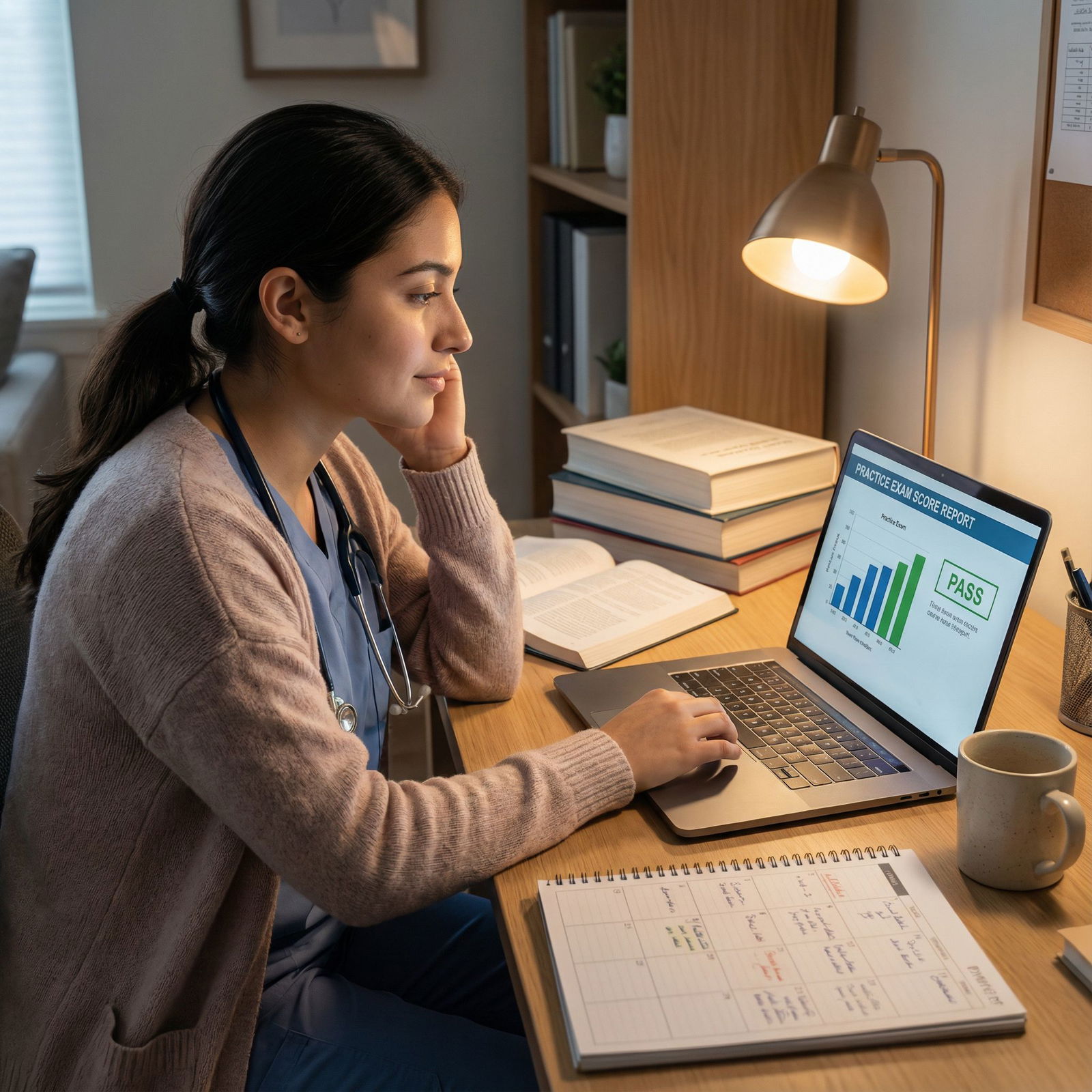 Medical student reviewing mock exam results and planning next steps - Test Anxiety for Mastering Exam Prep: How Mock Exams Al