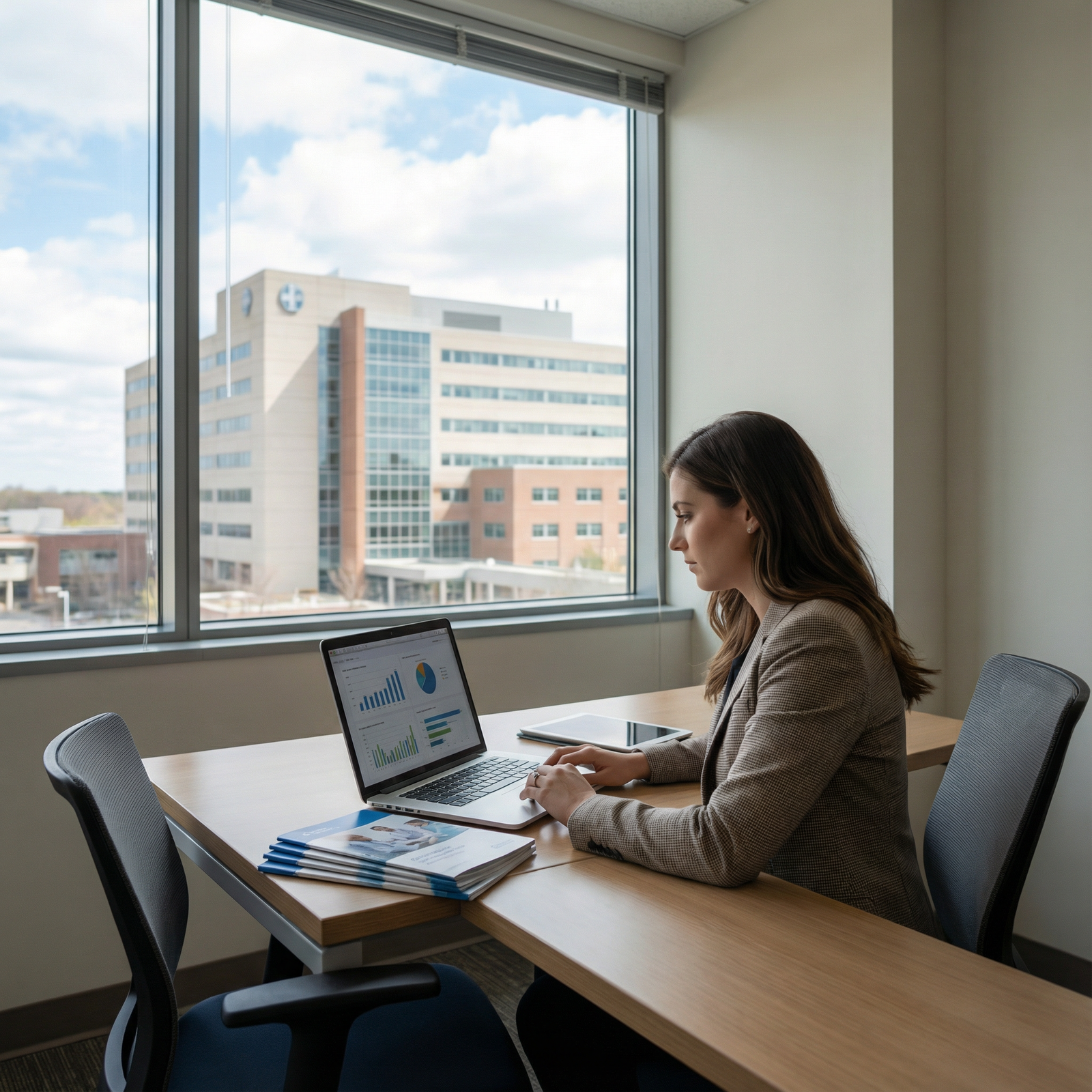 Medical sales representative preparing for a hospital presentation - Medical Sales for Launch Your Career in Medical Sales: K