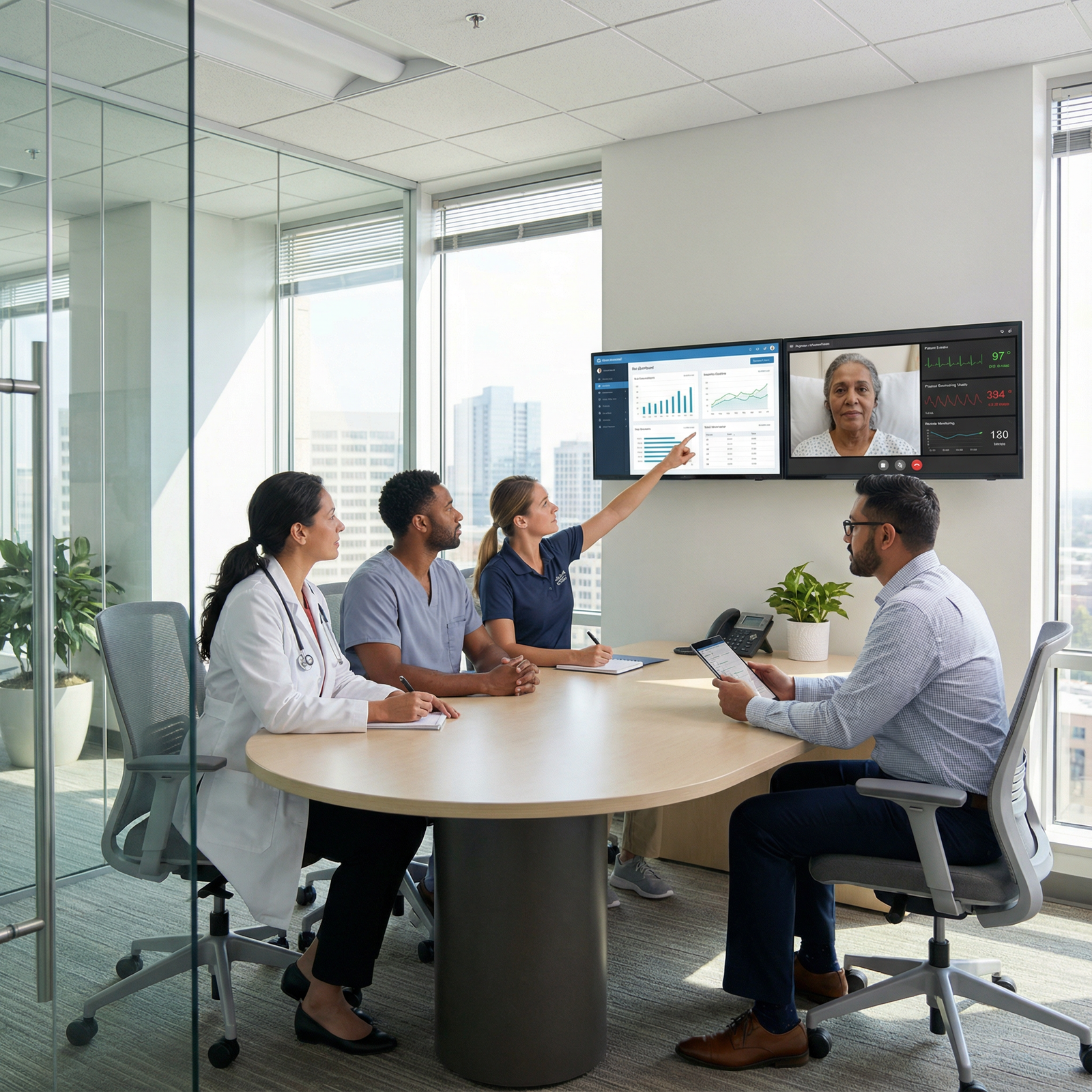 Diverse healthcare team collaborating on telehealth services - Telehealth for Explore Telehealth: Innovative Career Options f