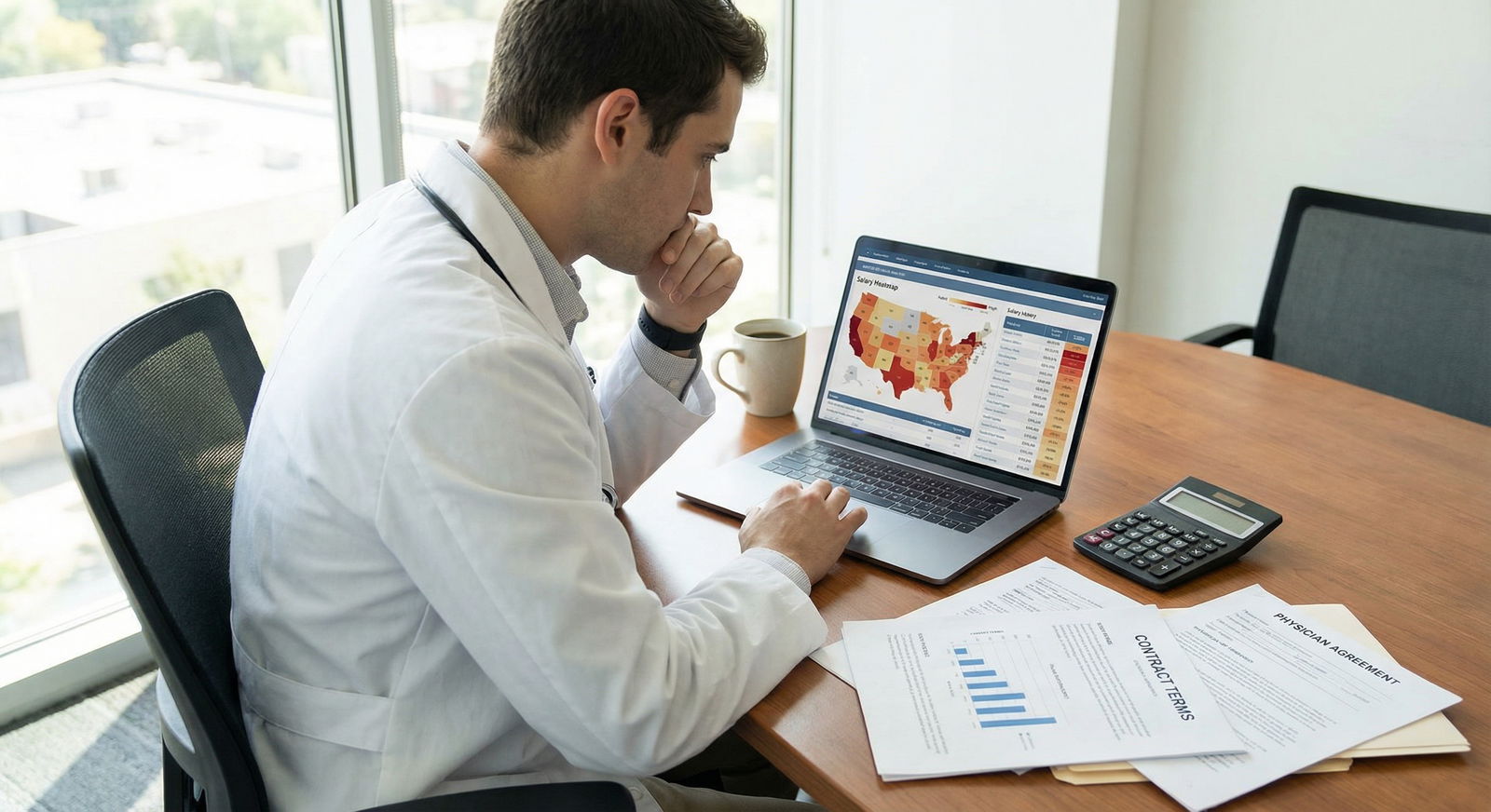 Physician comparing job offers and salaries across different states Physician comparing job offers and salaries across different states - Physician Salaries for Maximize Your Earnings: Top Stat