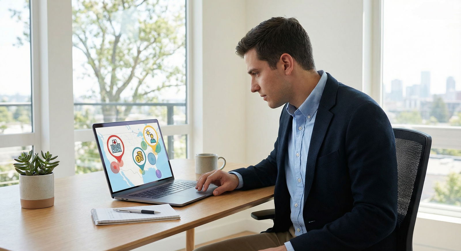 Physician weighing career options by city Physician weighing career options by city - Healthcare Careers for Top 5 U.S. Cities Ideal for Healthcare Careers and Physici