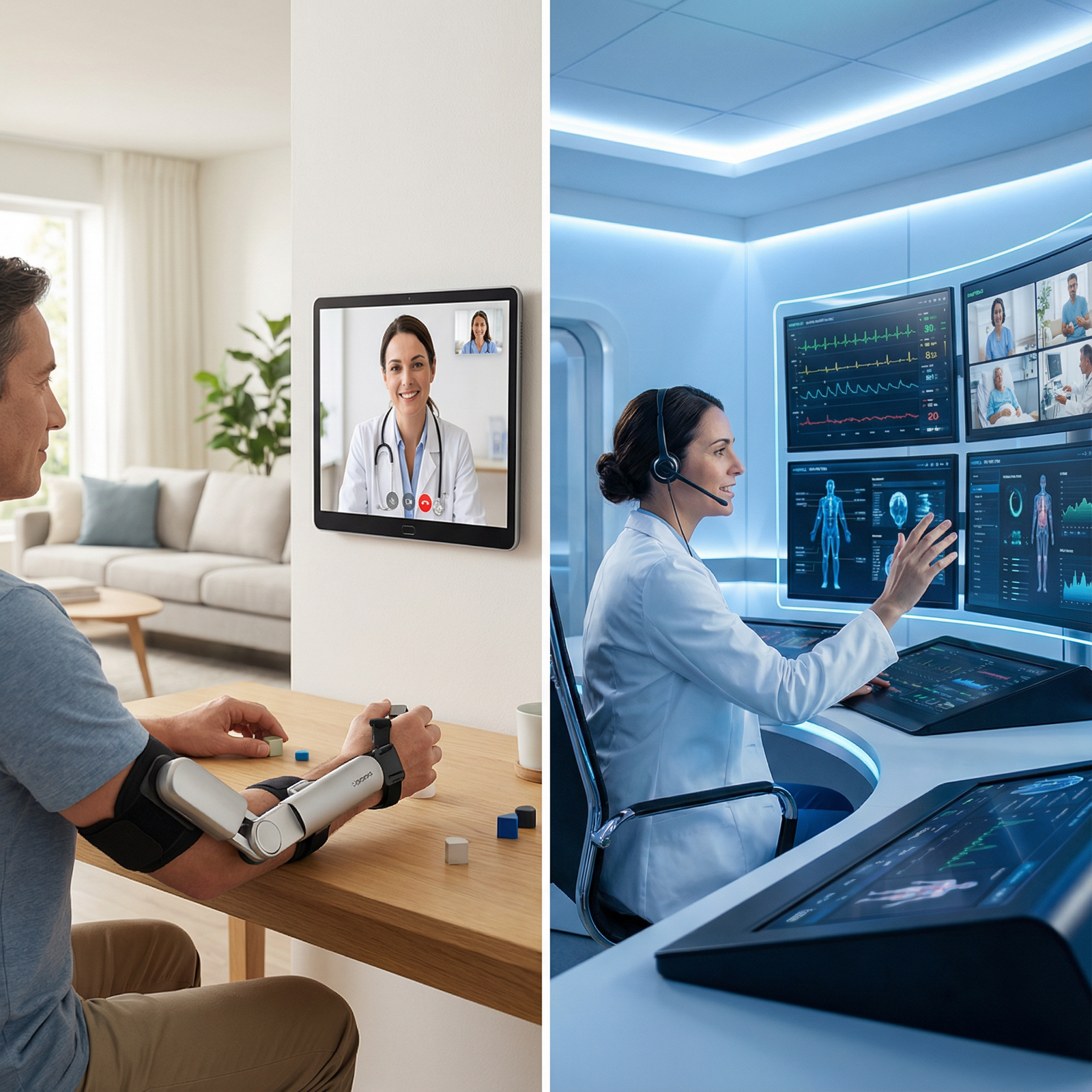 Future of robotic rehabilitation and telehealth integration Future of robotic rehabilitation and telehealth integration - Robotics for Empowering Patient Recovery: The Role of Robotics