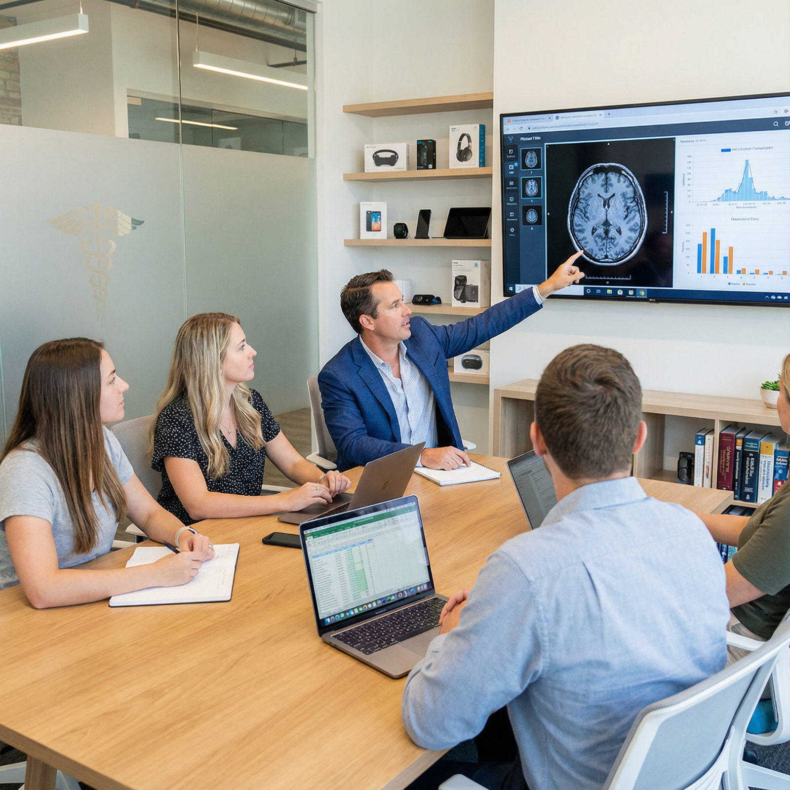 Specialist physician consulting with healthcare startup team - Side Hustles for Enhance Your Physician Income: Top Side Hustl