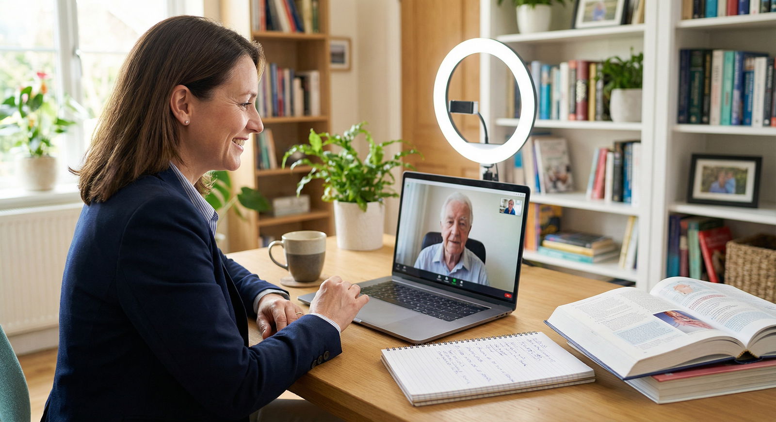 Doctor providing telemedicine consultation from home office - Medical Expertise for Unlock Your Medical Expertise: Thriving i