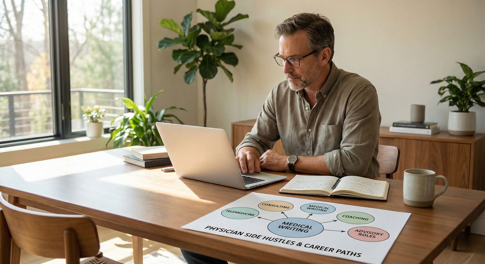 Physician planning multiple side hustles and future career strategy - Gig Economy for Top Physician Side Hustles: Thrive in t