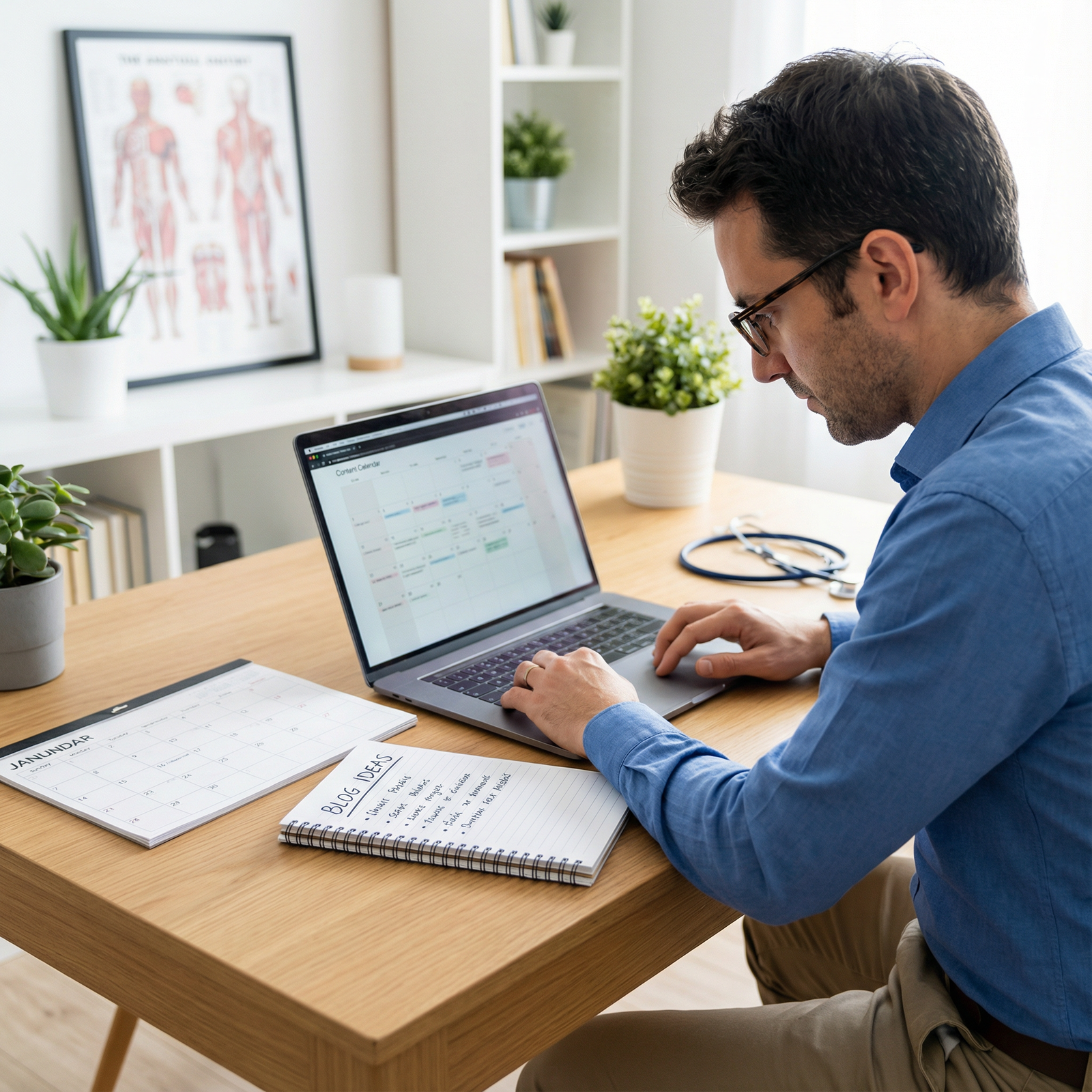 Medical blogger planning content topics - Blogging for Monetizing Your Medical Blog: A Guide for Physicians to Thrive