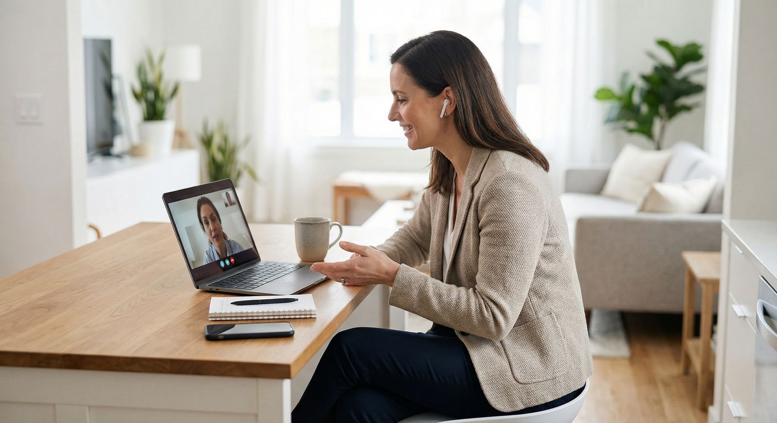 Physician providing telemedicine consult at home - Physician Side Hustles for Explore 10 Lucrative Physician Side Hustles for