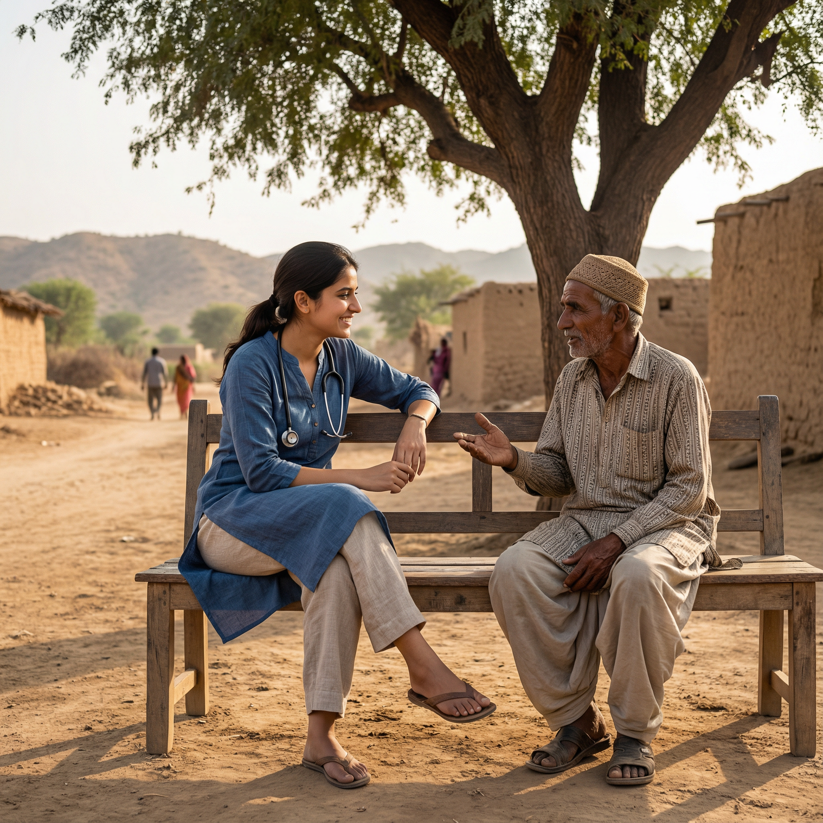 Clinician engaging with a local community member during a medical mission Clinician engaging with a local community member during a medical mission - Humanitarian Missions for Essential Guide to Prep
