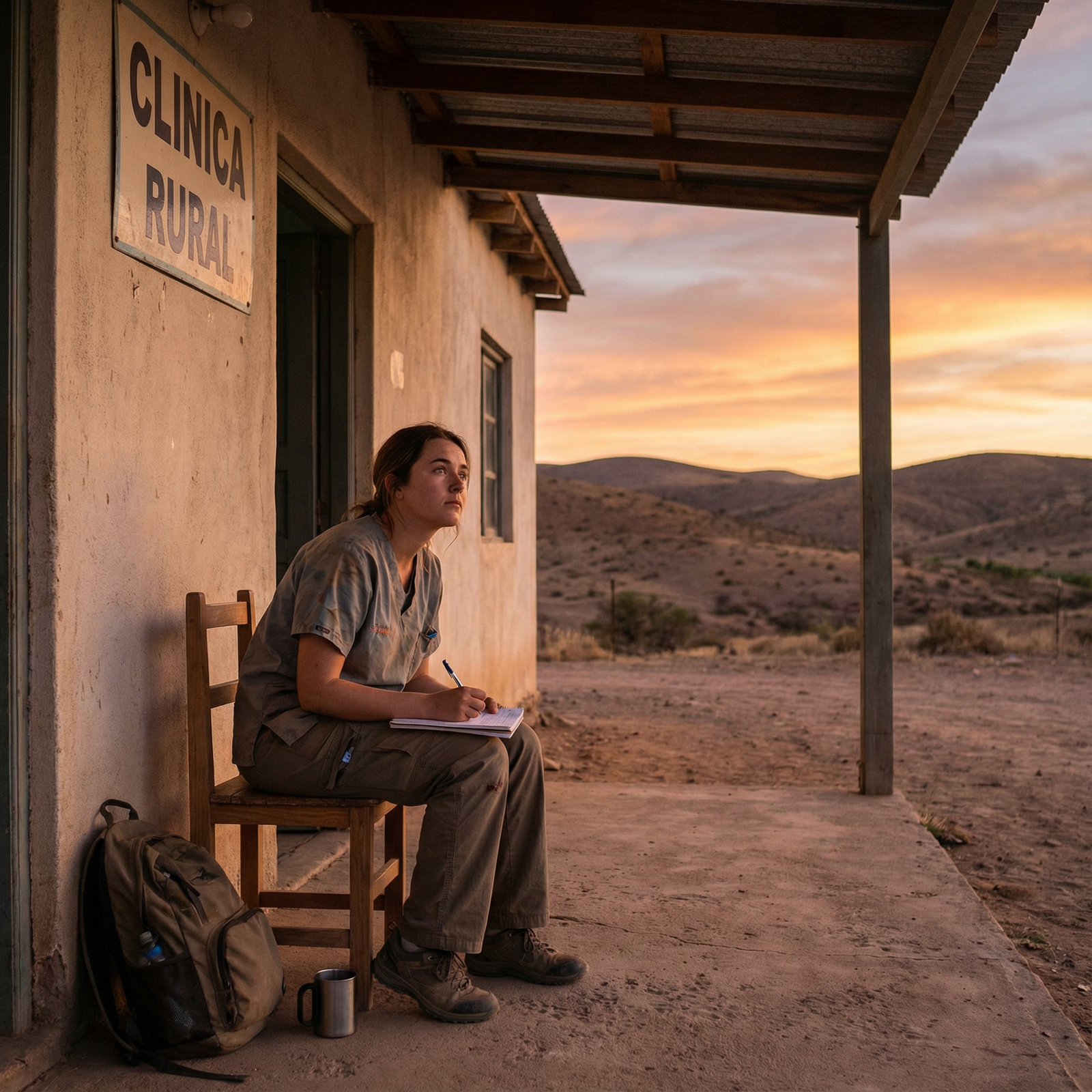 Medical volunteer reflecting after a day on a humanitarian mission Medical volunteer reflecting after a day on a humanitarian mission - Humanitarian Missions for Essential Guide to Preparing f