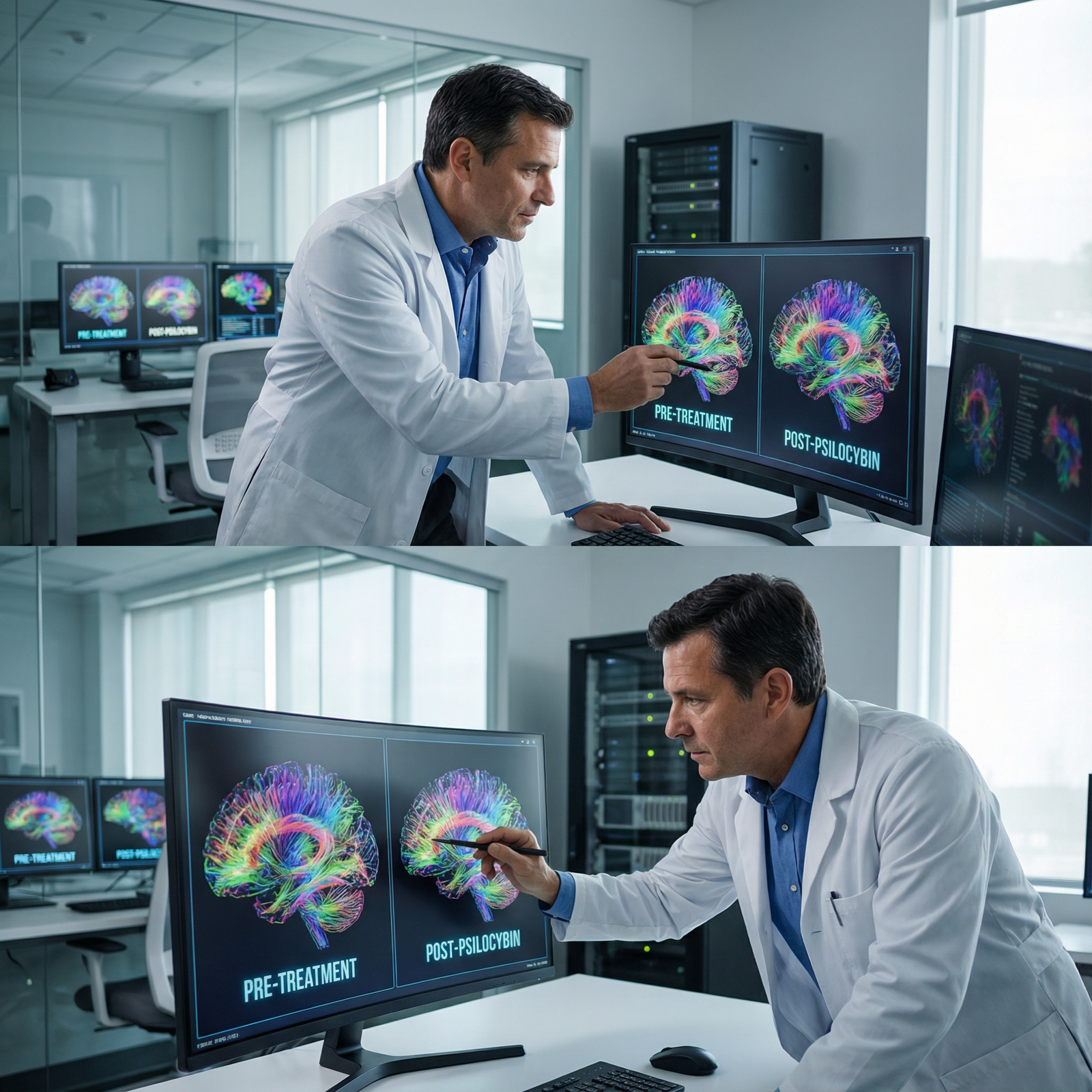 Functional brain imaging showing effects of psilocybin on brain connectivity - Psilocybin for Psilocybin in Mental Health: Br