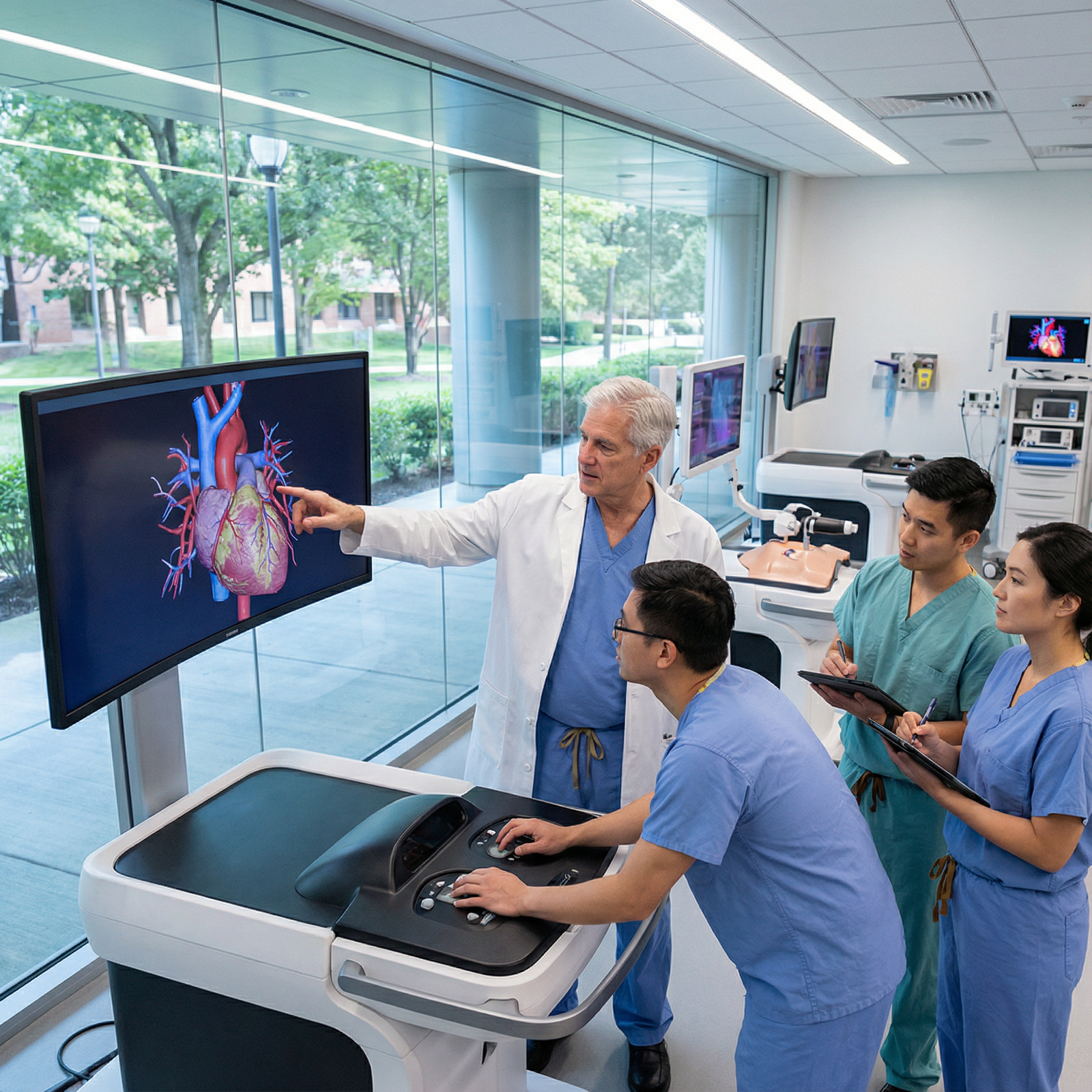 Teaching robotic surgery techniques to residents in a simulation lab Teaching robotic surgery techniques to residents in a simulation lab - Robotic Surgery for Revolutionizing Robotic Surgery: E