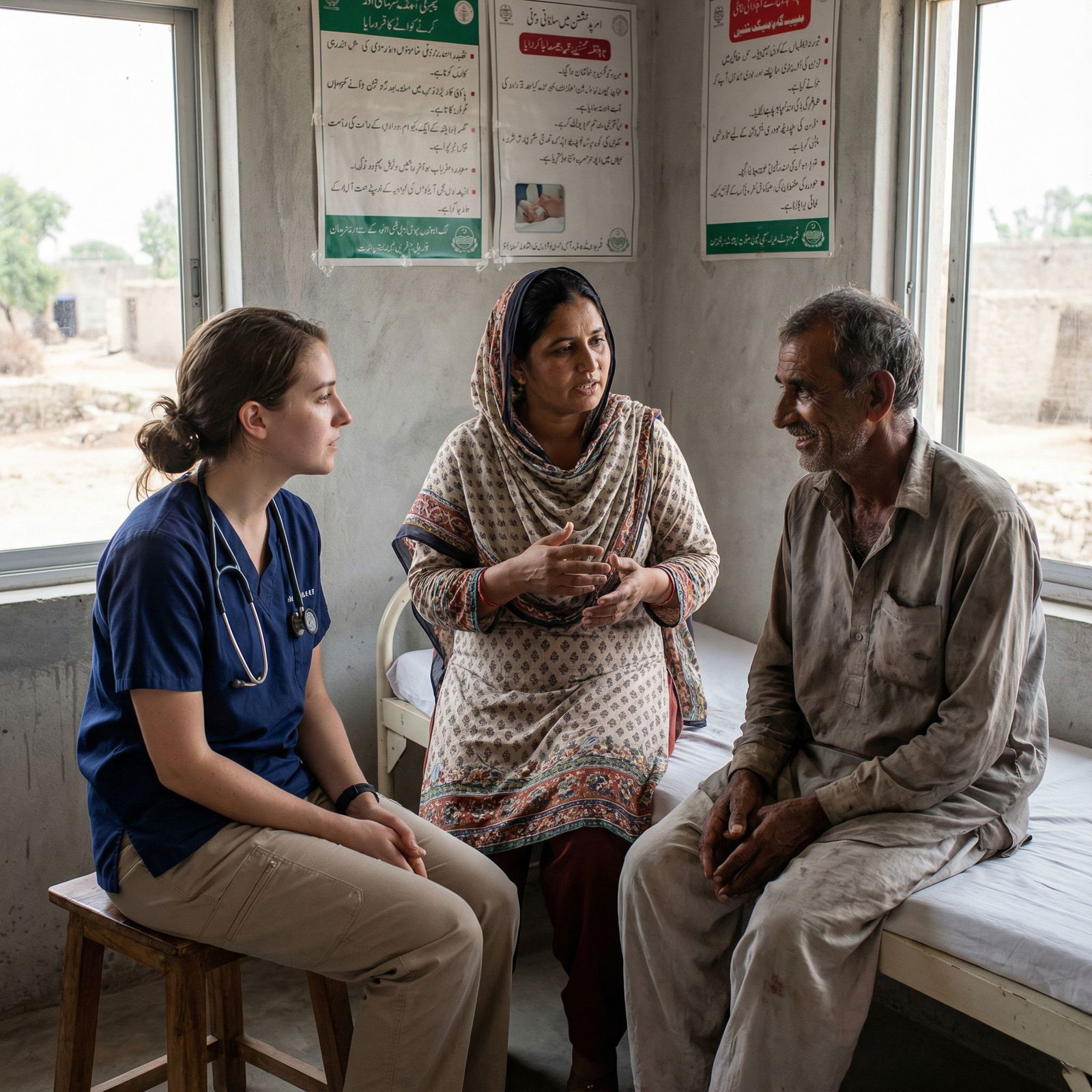 Medical students in overseas clinic reviewing X-ray with local physician Medical students in overseas clinic reviewing X-ray with local physician - for What Faculty Really Think About ‘Medical Tour