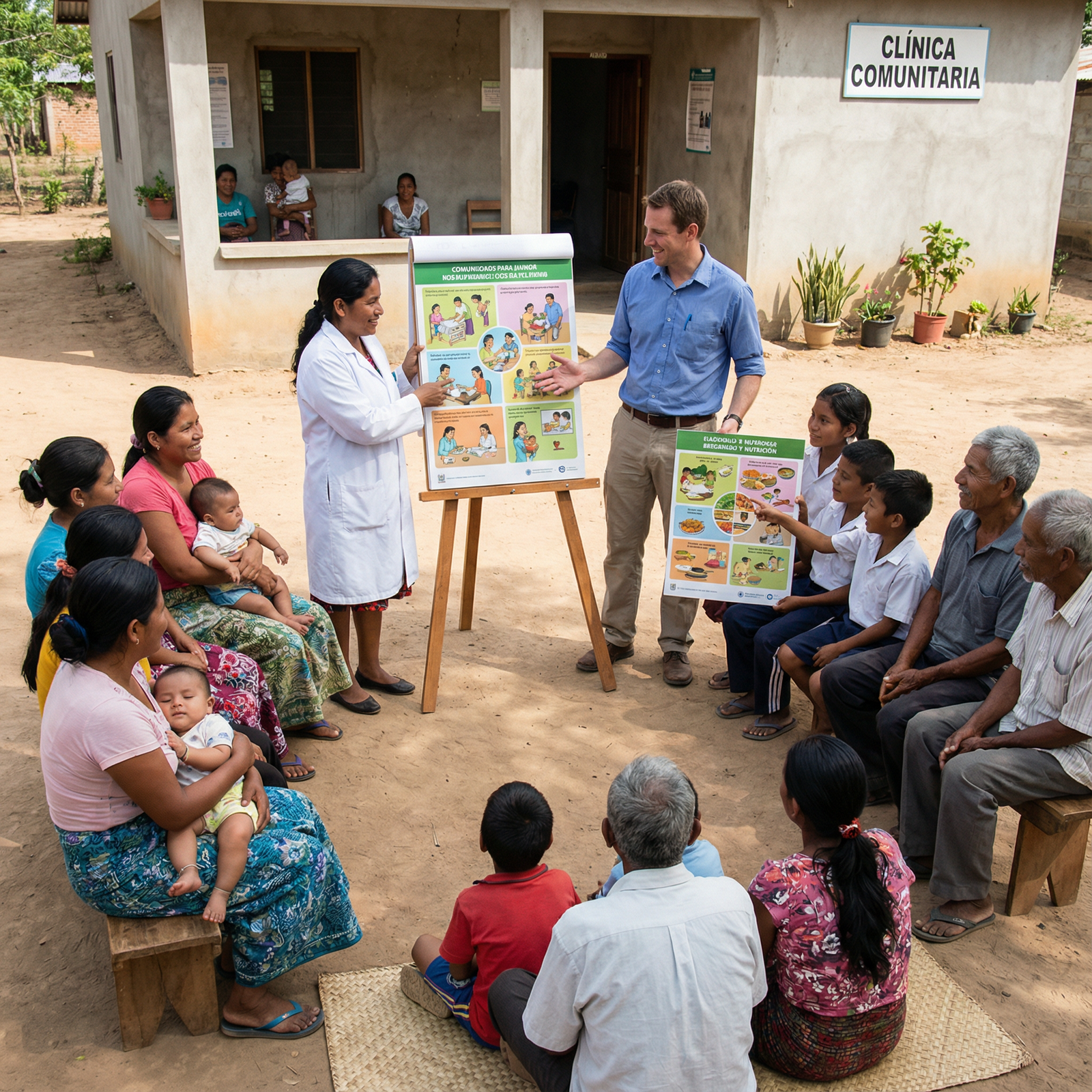 Medical team working with local interpreter in rural clinic -  for Fixing Language Barriers: Practical Translation Workflows